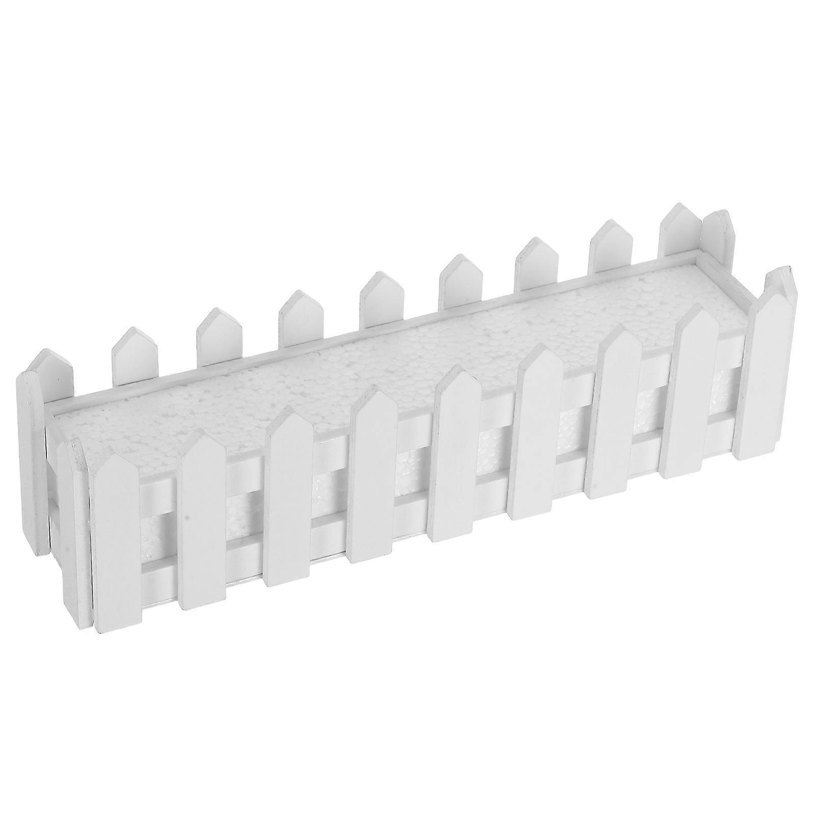 Wooden Fence Planter for Floral Arrangement with Foam Insert