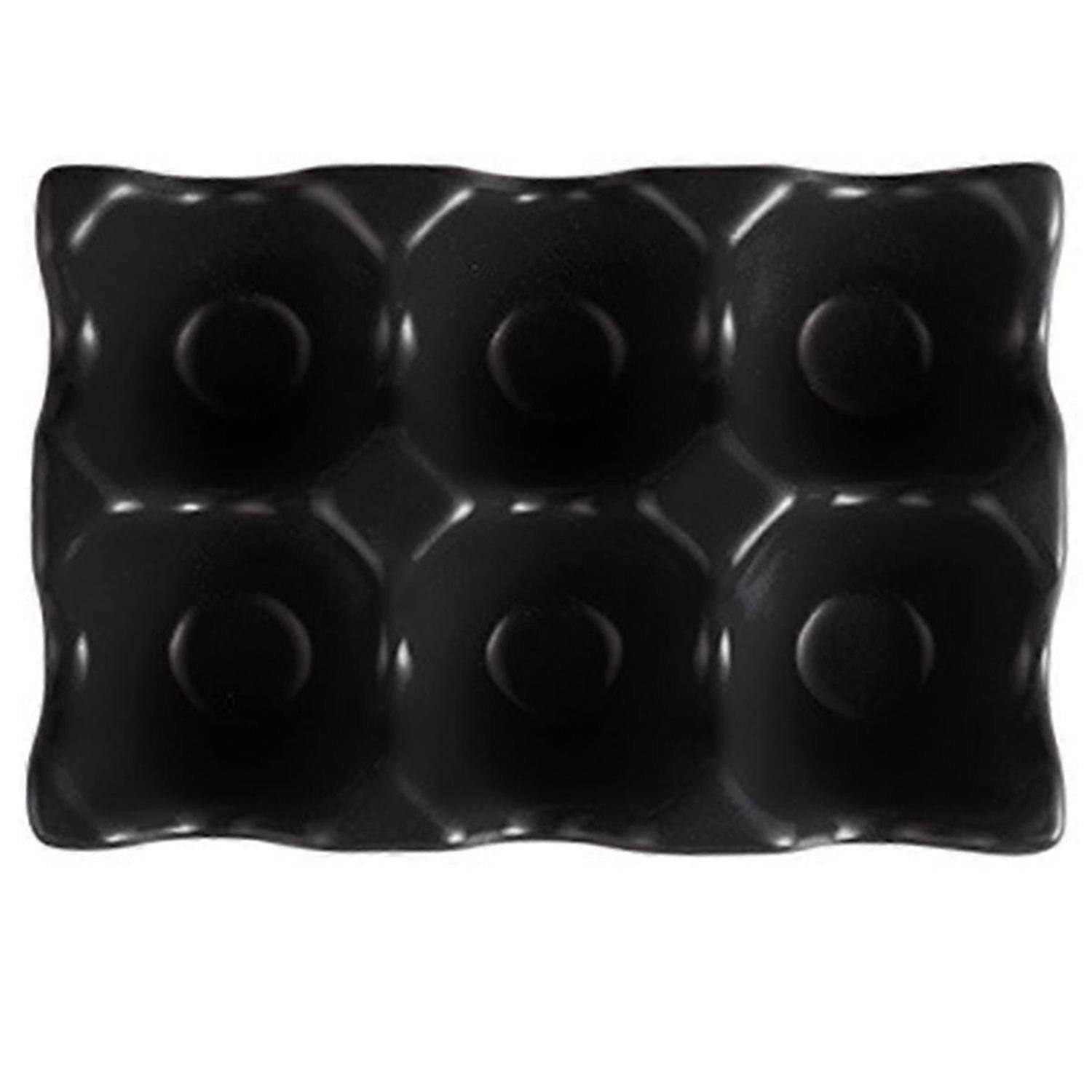 Kitchen Supplies Egg Tray Household Ceramic Tableware Supplies black