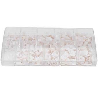 200pcs Practice Training False Hand Nail Tip Novice DIY False Fake Nail Manicure ToolWhite