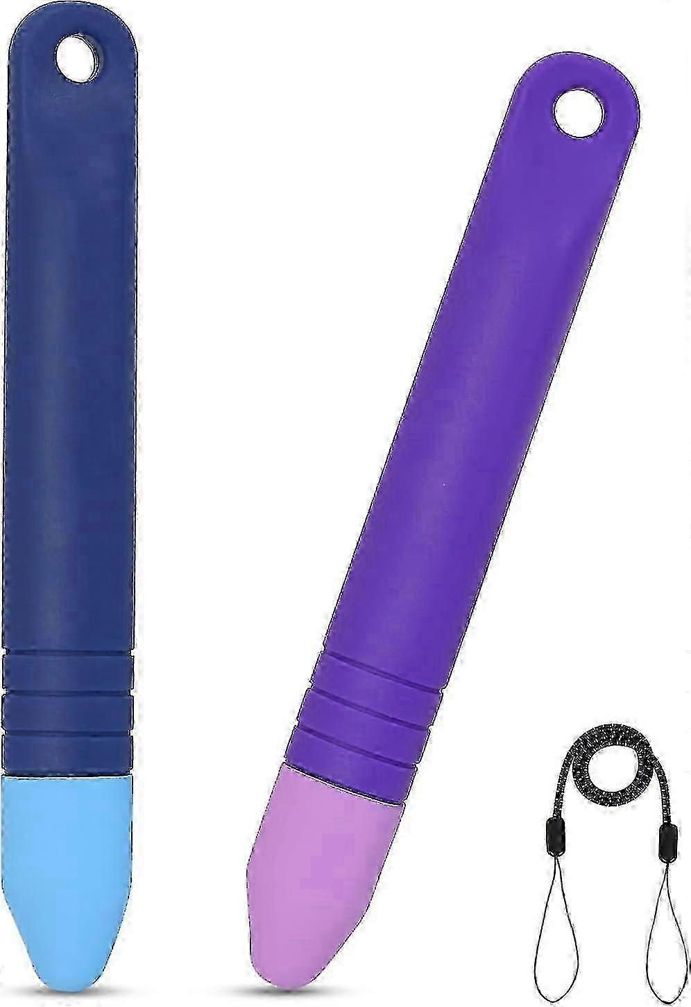 Canetas Stylus Amigáveis para Crianças Para Todos os Dispositivos de Tela Sensível ao Toque, Com Tethers Anti-rolamento, 2pcs Canetas Stylus Compatíveis Com Kindle, Ipad, Iphones