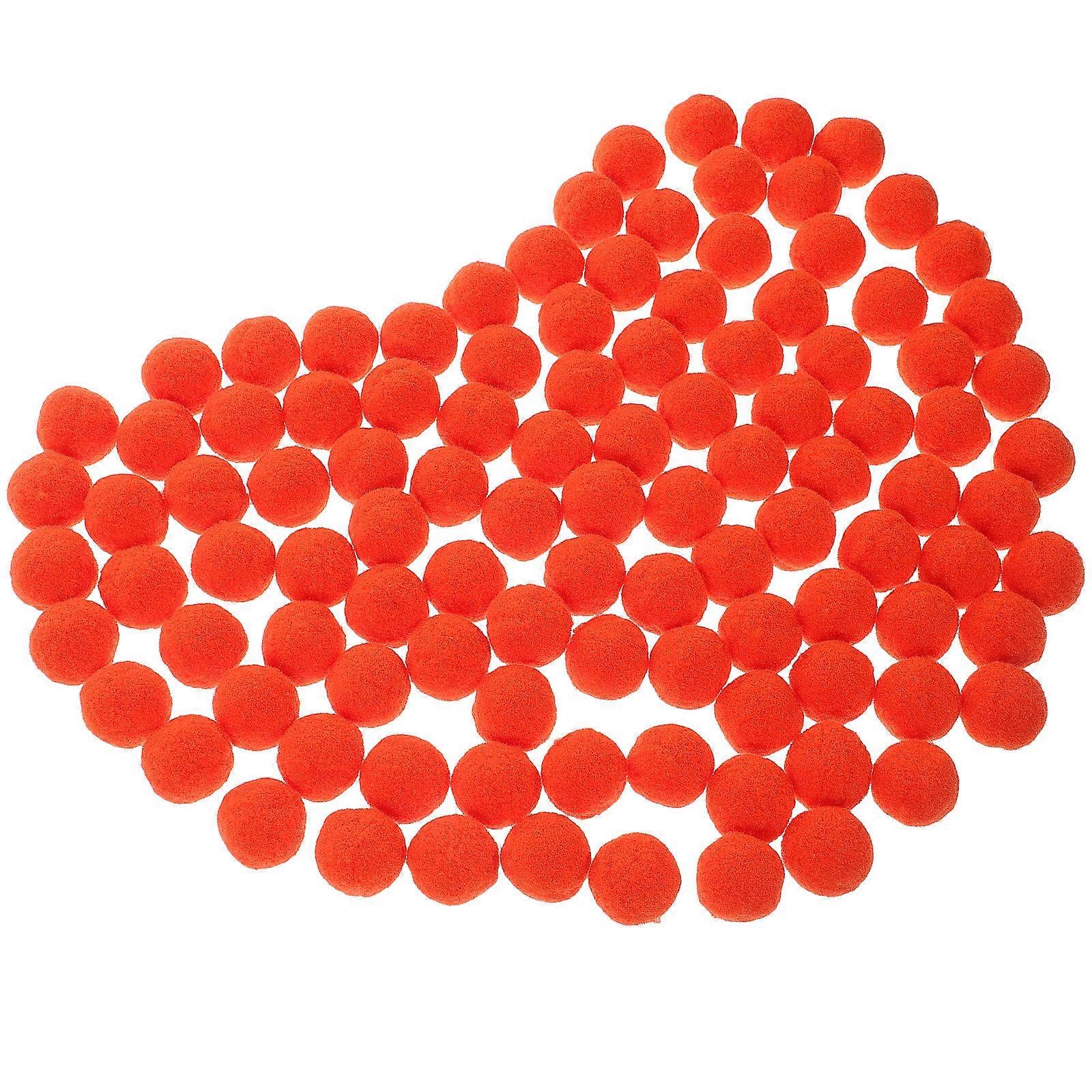Colorful Plush Ball Toy Plush Ball DIY Materials for 500Pcs Orange