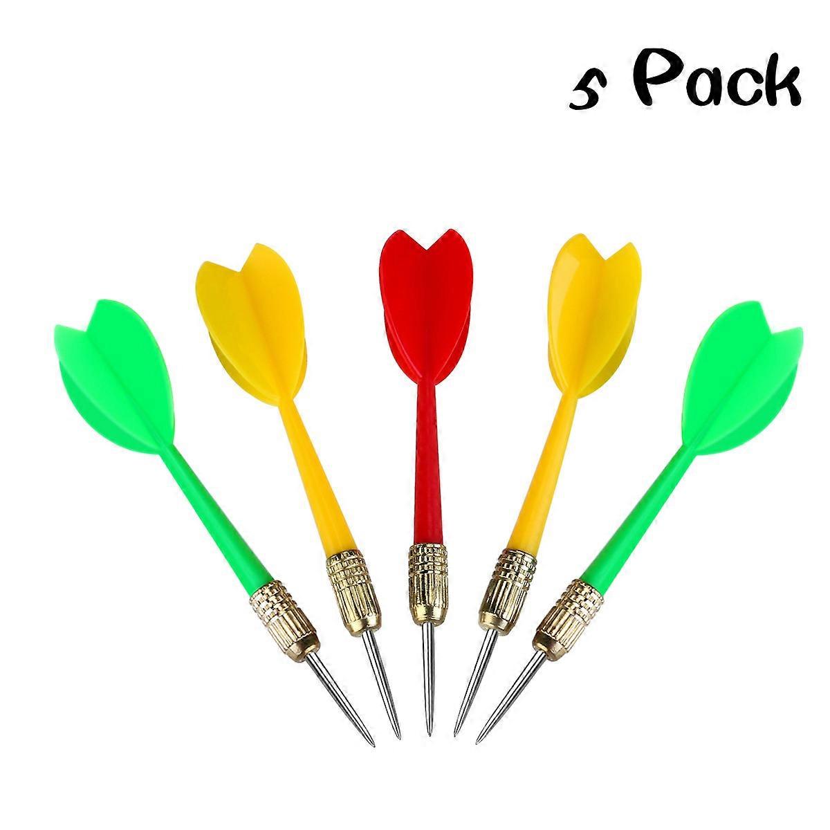 Plastic Darts Winomo Brass Barrel Darts for Game Use 5Pcs Color Assorted