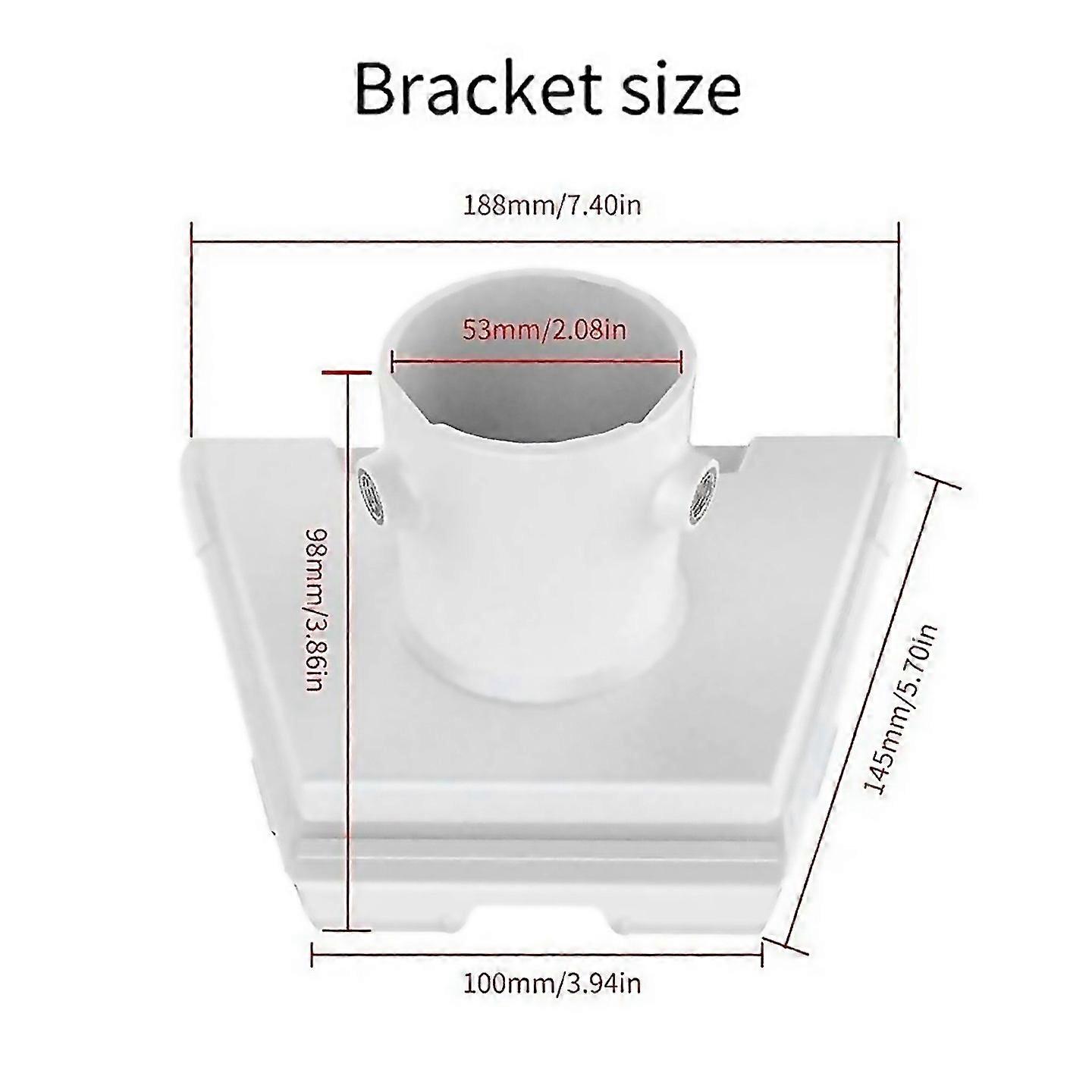 For For Gen3 Pipe Adapter Round Tube Plastic Adapter