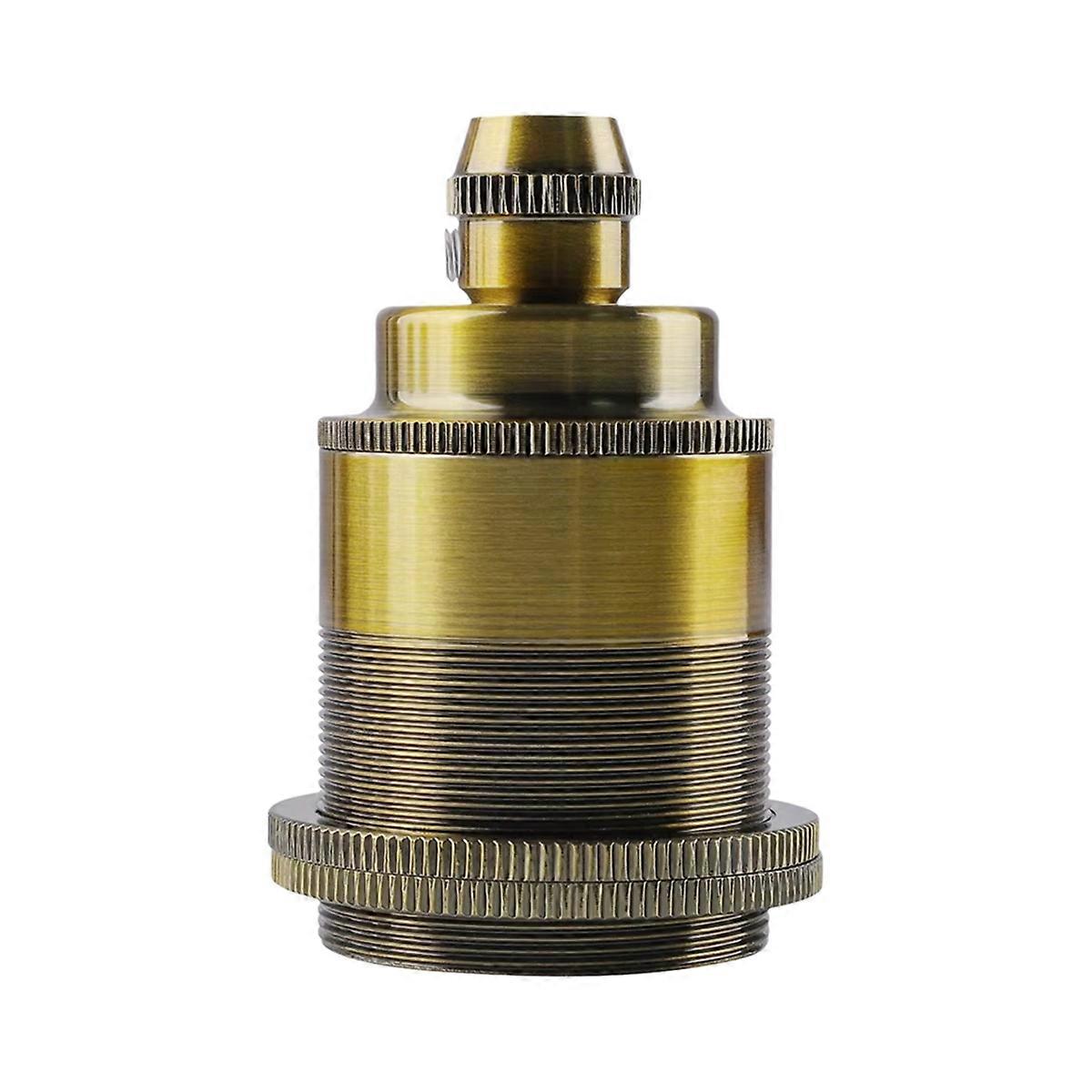 Vintage Copper E27 Screw Bulb Socket Retro Pendant Light Fitting Adapter Lighting Bulb Holder for Home Lighting B