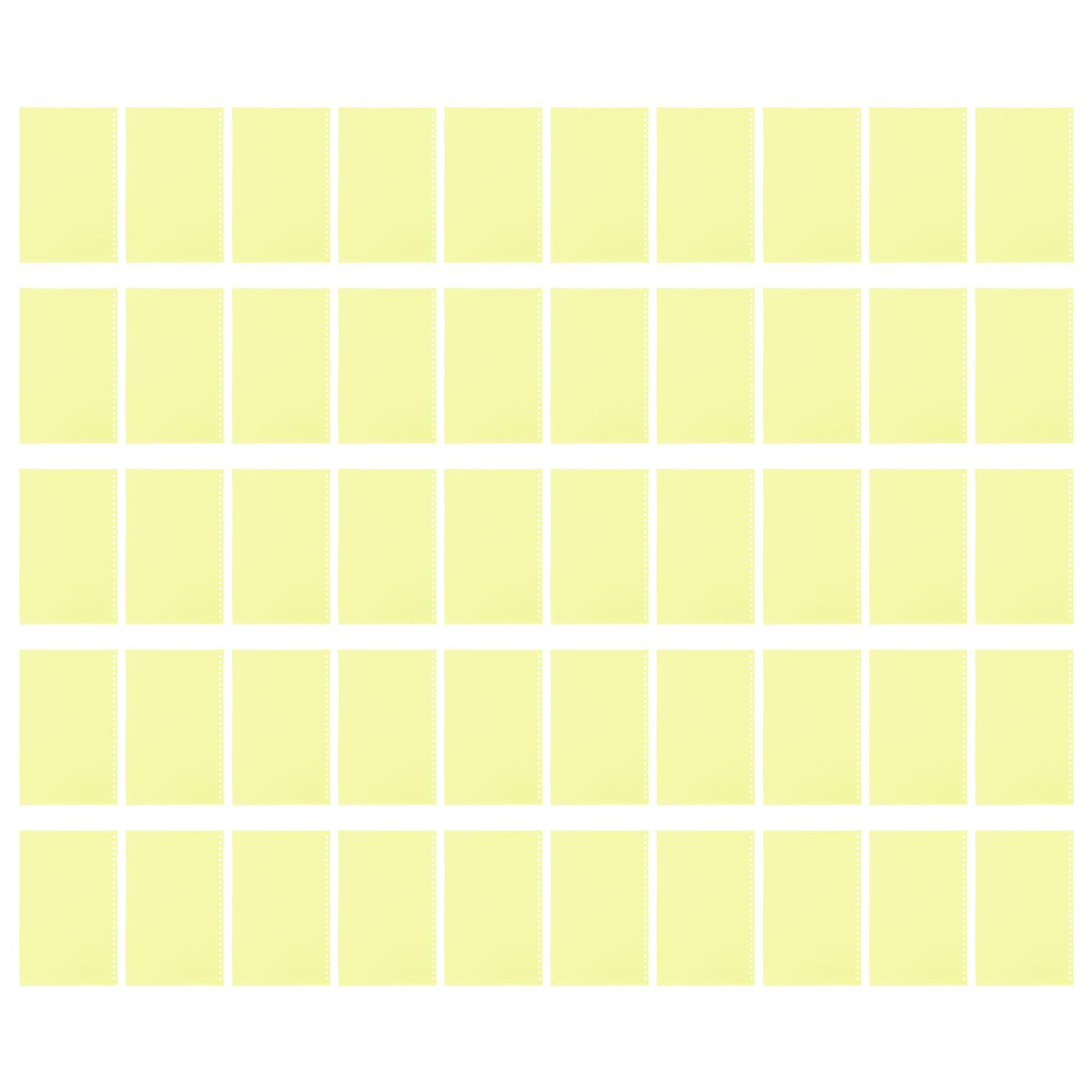 B5 26 Paper Cover Frosted Translucent Waterproof Rollable PP Page Binding Cover for Reports Presentations 50pcs Yellow