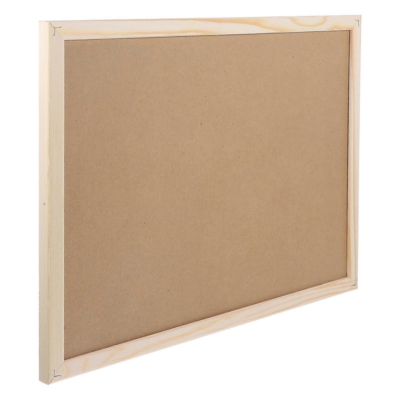 Khaki Cork Board Memo Notice Panel for Office Use 4Pcs Set