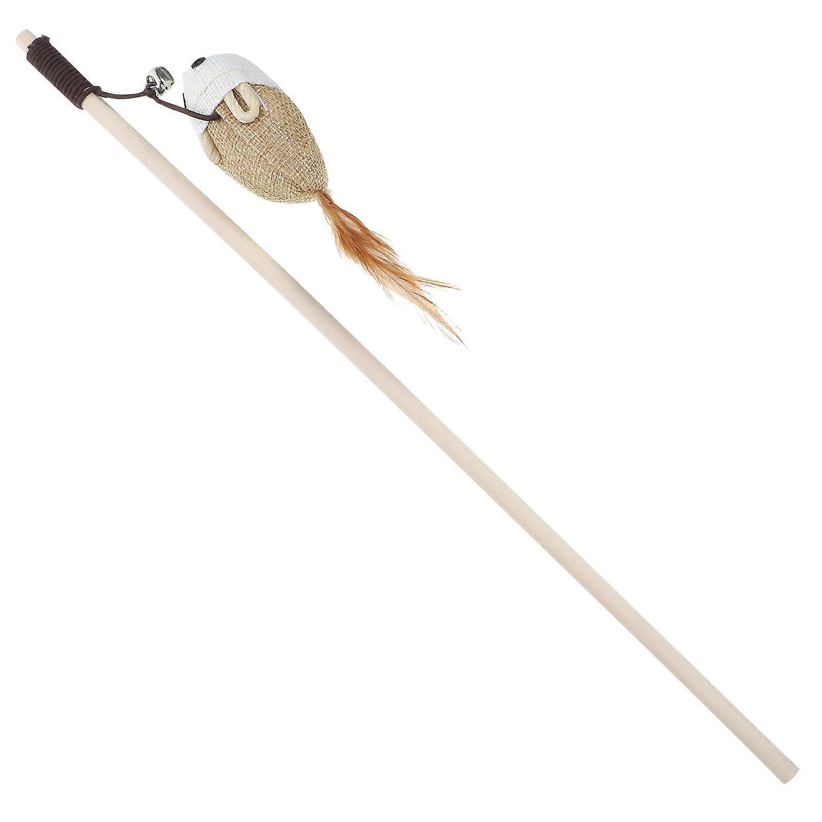 Cat Interactive Toy for Cats 4Pcs Teaser Wand Kitten Accessories