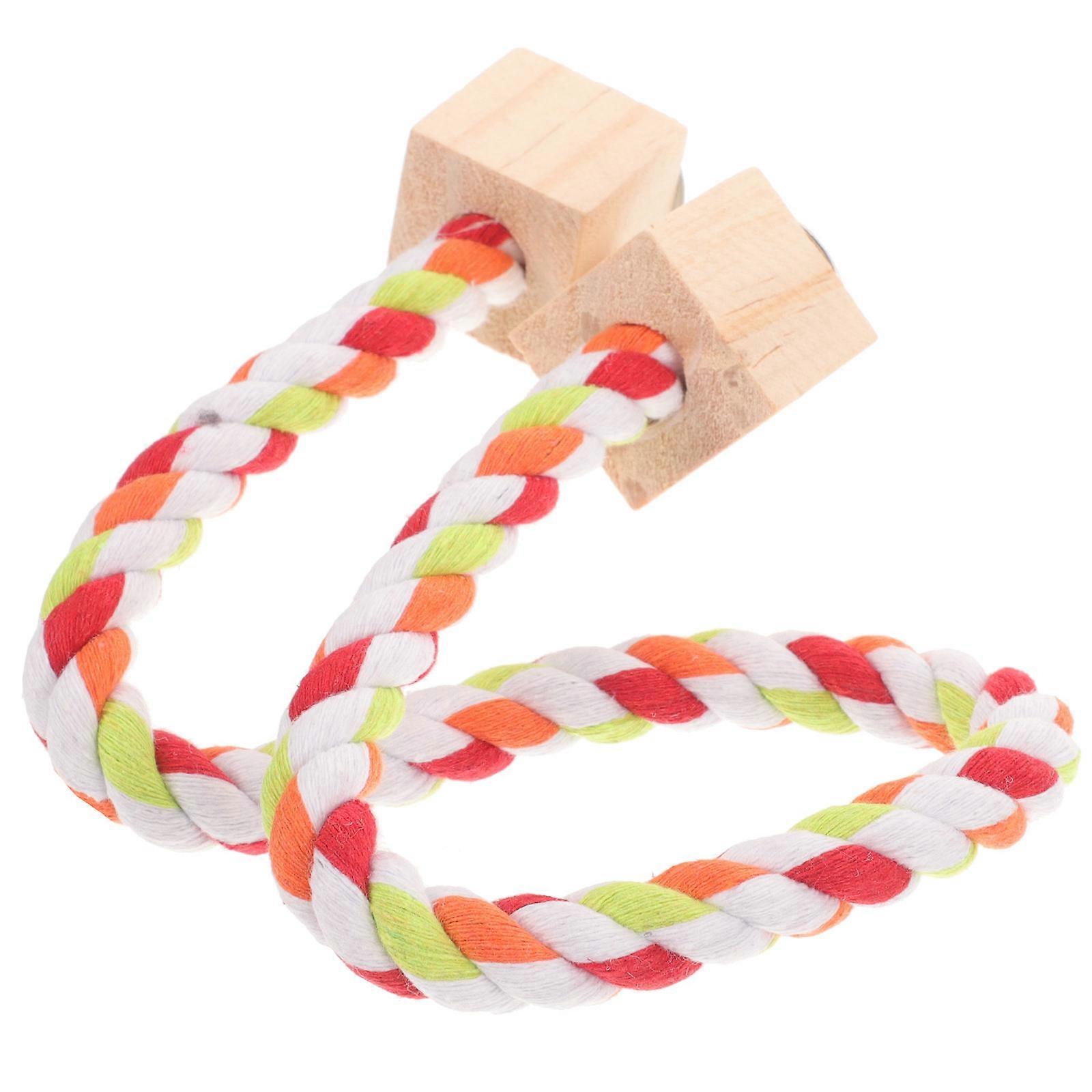 Cotton Rope Chewing Perch for Small to Medium-sized Birds Suitable for Indoor Environments 4pcs Durable and Versatile Accessory