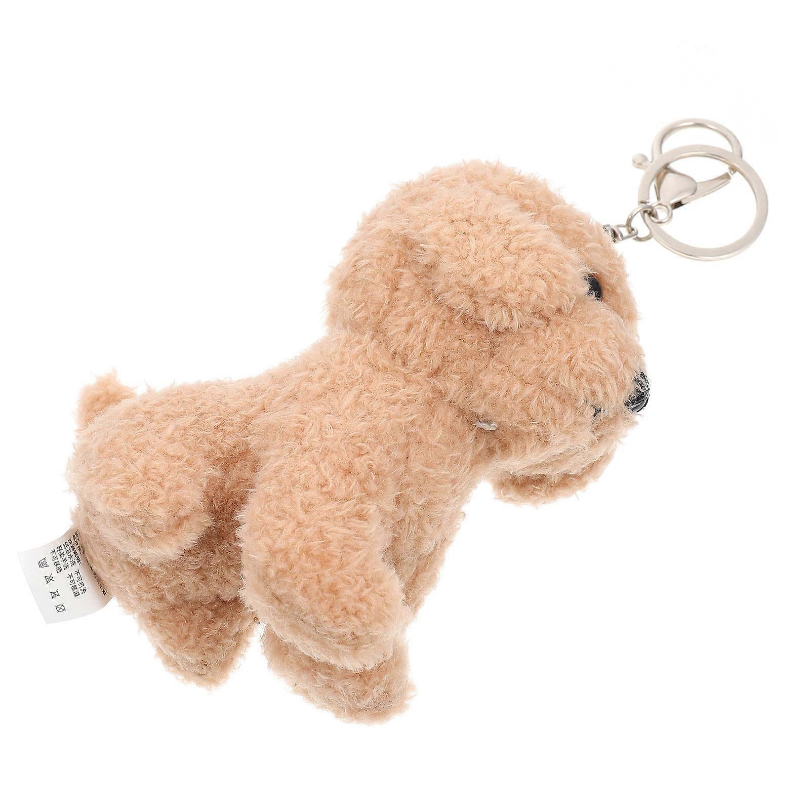 Dog Shape Hanging Ornament for Decoration 7Pcs Plush Bag Pendant Key Chain