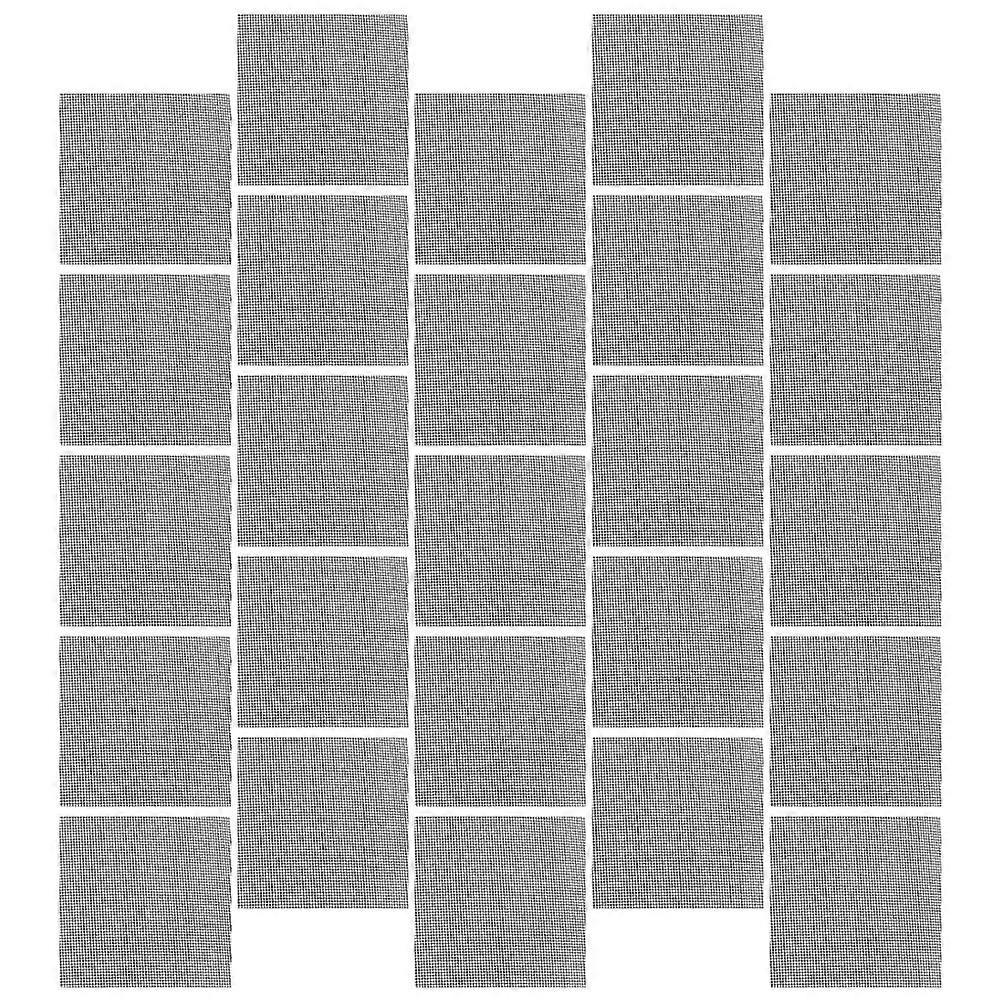 Flower Pot Bottom Hole Pad 250 Pcs Square Mesh Mat For Garden Home Office And Flower Shop Black Breathable Net For Air Circulation
