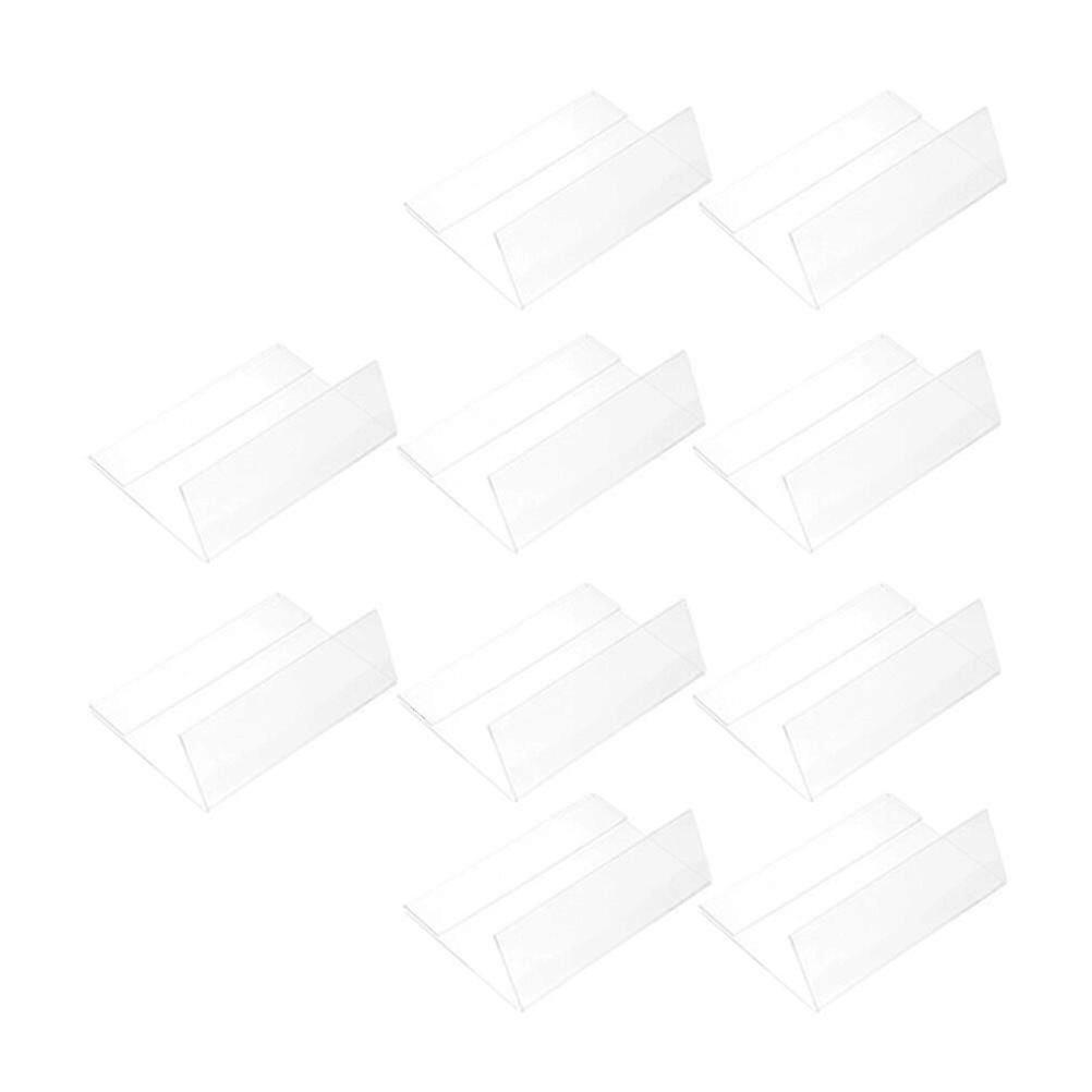 50 adet Akrilik L-şekilli İşaret Standı Temizle L-şekilli İşaret Standı L Şekli İşaret Tutucular