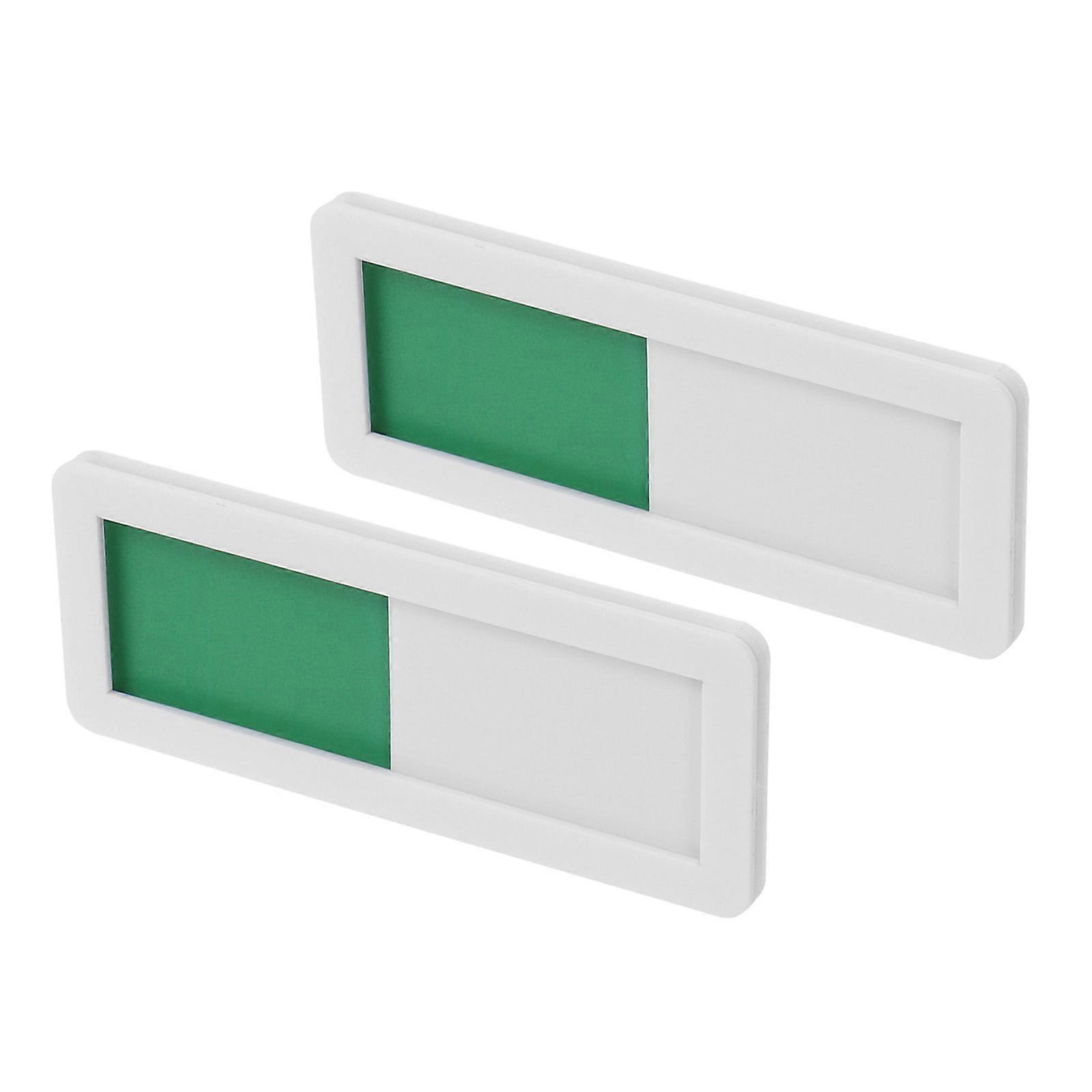 10 Pcs Open Closed Slider Privacy Sign Black Self Adhesive Indicator Sign For Office Use With Rectangular Design And Multi Color Features