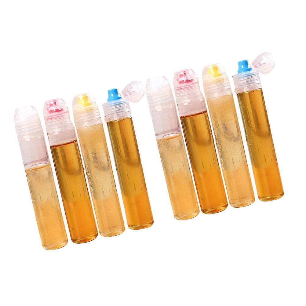 Lotion Containers Powder Container Travel Cream Jars For Crafts Cylindrical Shape Crystal Clear 8Pcs