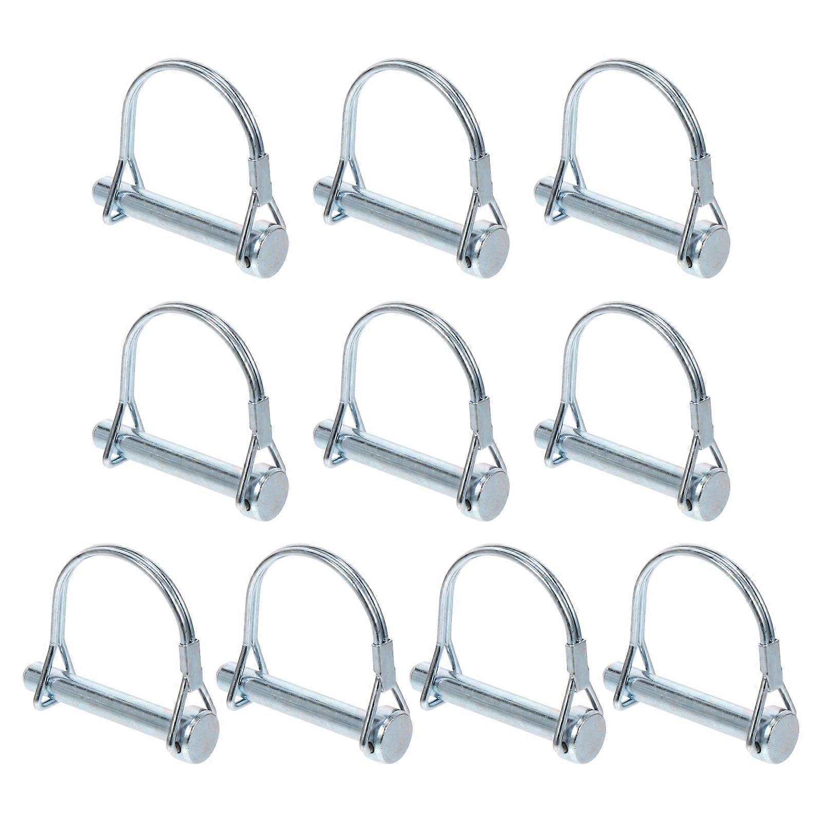Trailer Lock Pin Shaft Locking Pin for Mechanical Use 20Pcs Silver