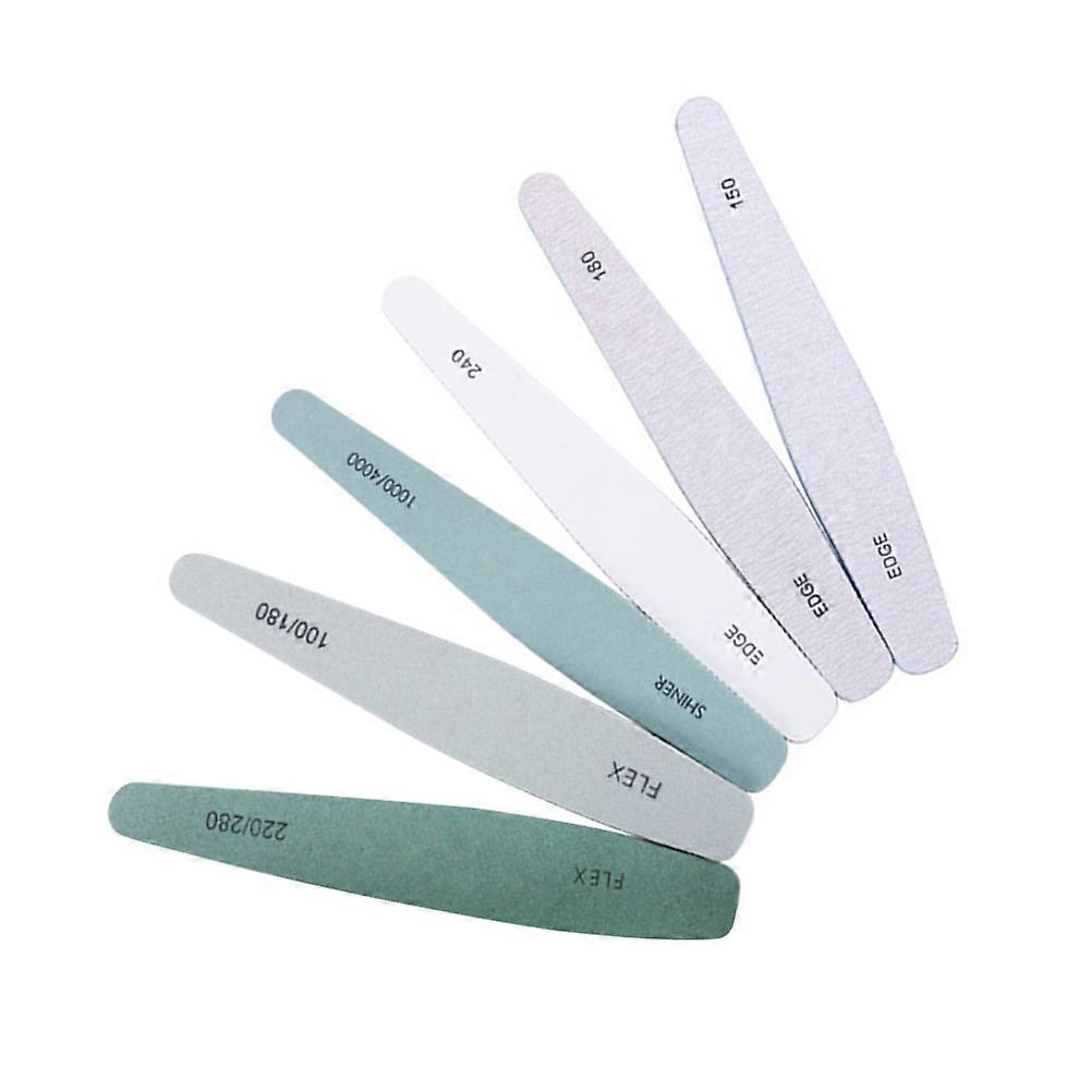 Nail Buffer Manicure Nail Files for Smooth and Shiny Nails 6Pcs