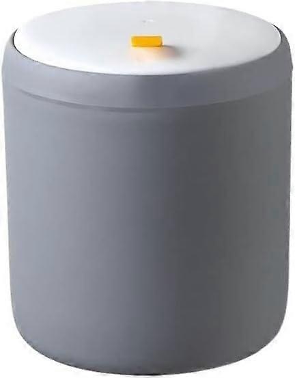 Dustbin Plastic Desktop Trash Can Small Office Desk Waste Bin Blue Grey