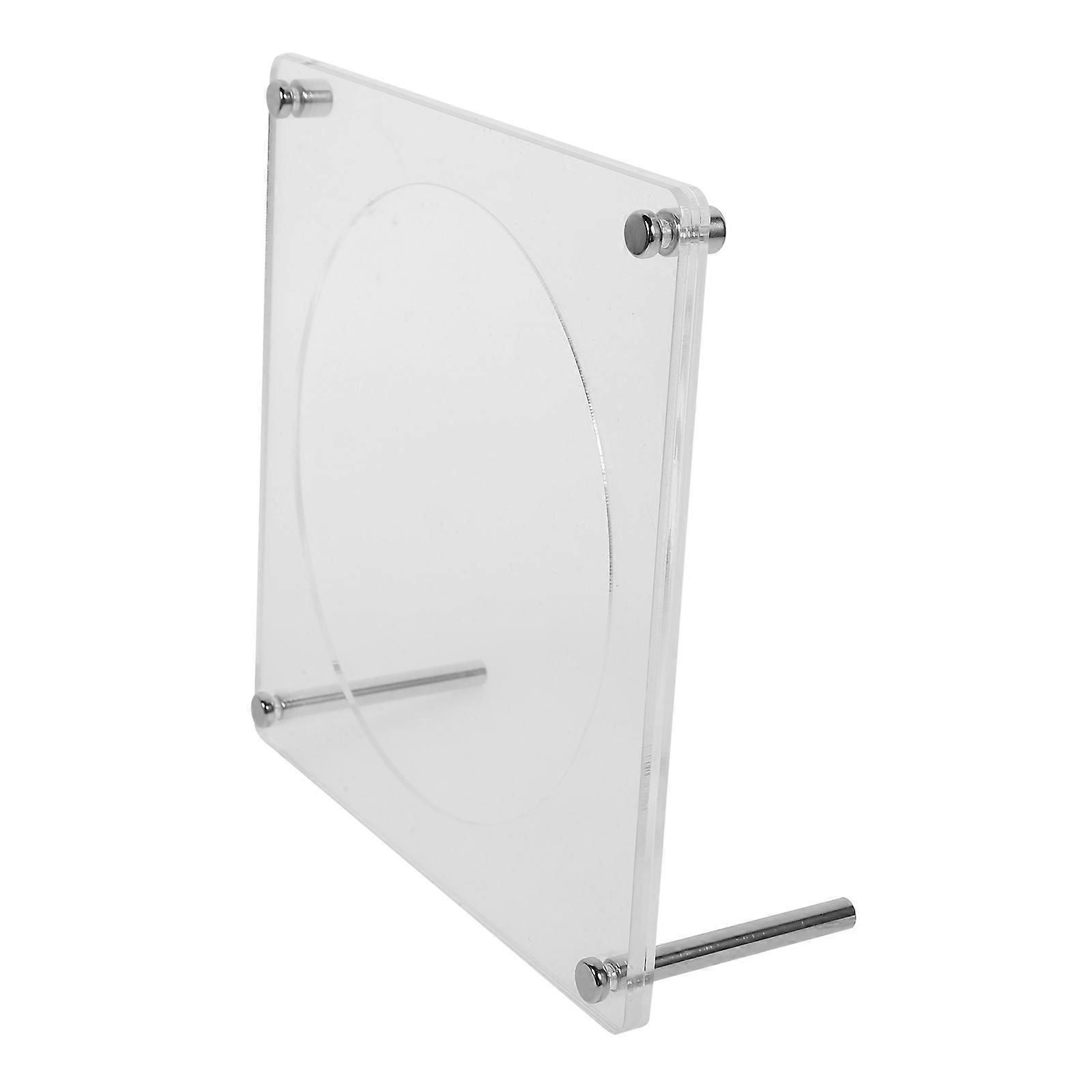 Desktop Acrylic Cd Stand Rack for Home Use 3Pcs Transparent Display Holder