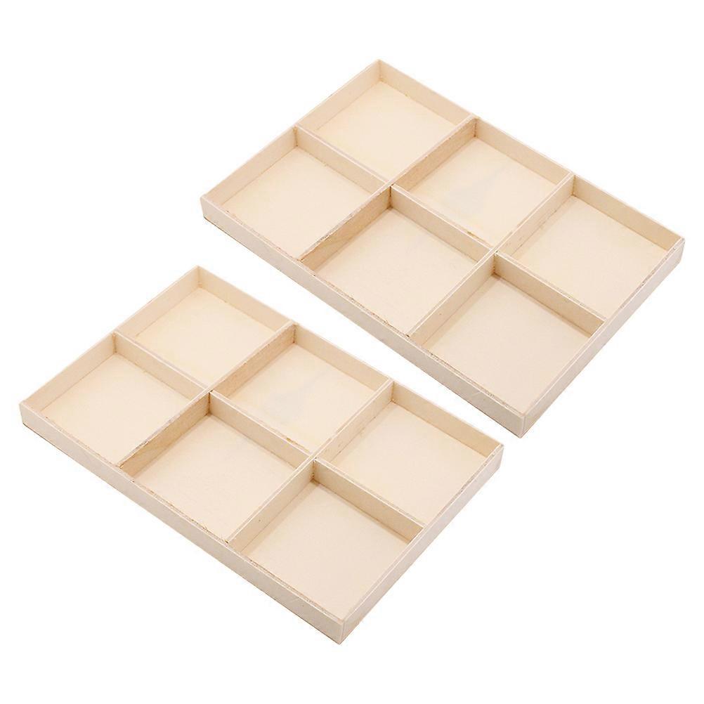 Multi Lattice Case for Pendant Storage with Wooden Material 4Pcs Set