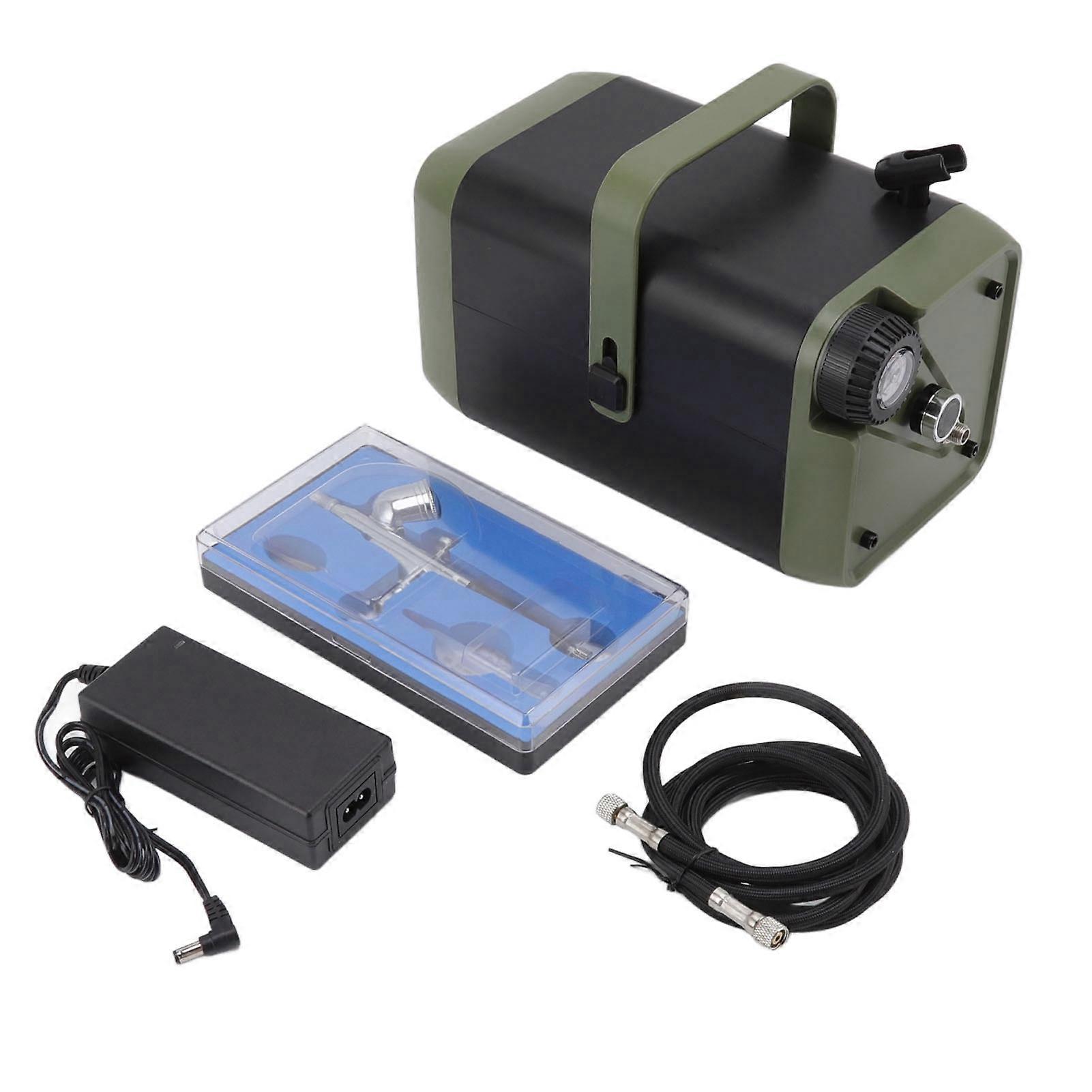 Professional Airbrushing System Kit with Oil-Free 28L/min Compressor