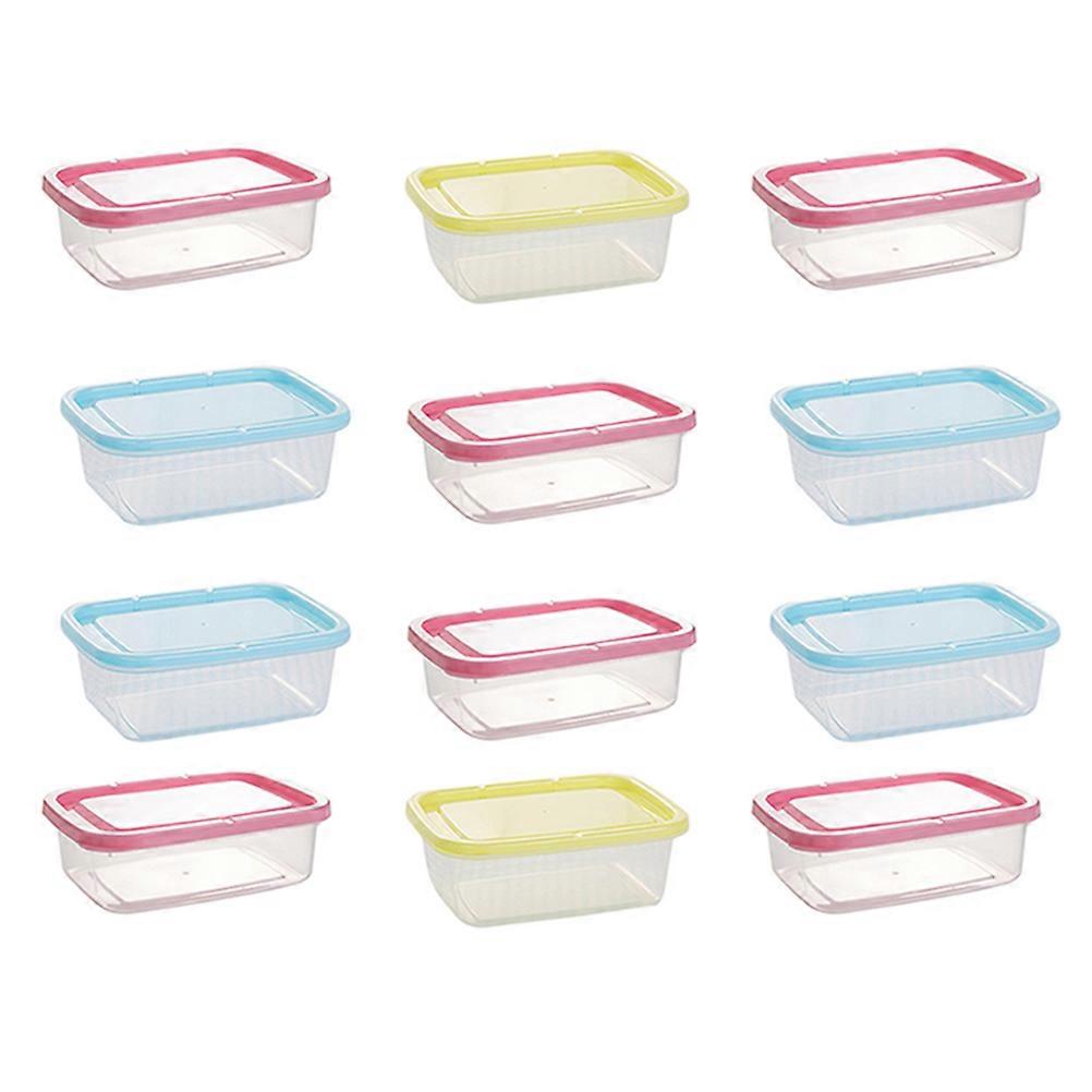 Small Food Containers Mini Rectangular Crisper for Kitchen Use 36Pcs