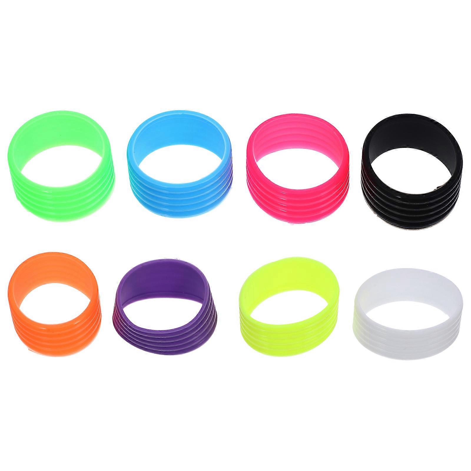 Silicone Racket Grips 16 Pcs Non-slip Overgrips for Tennis Racket and Badminton Racket Assorted Color Lightweight Design Outdoor Activities