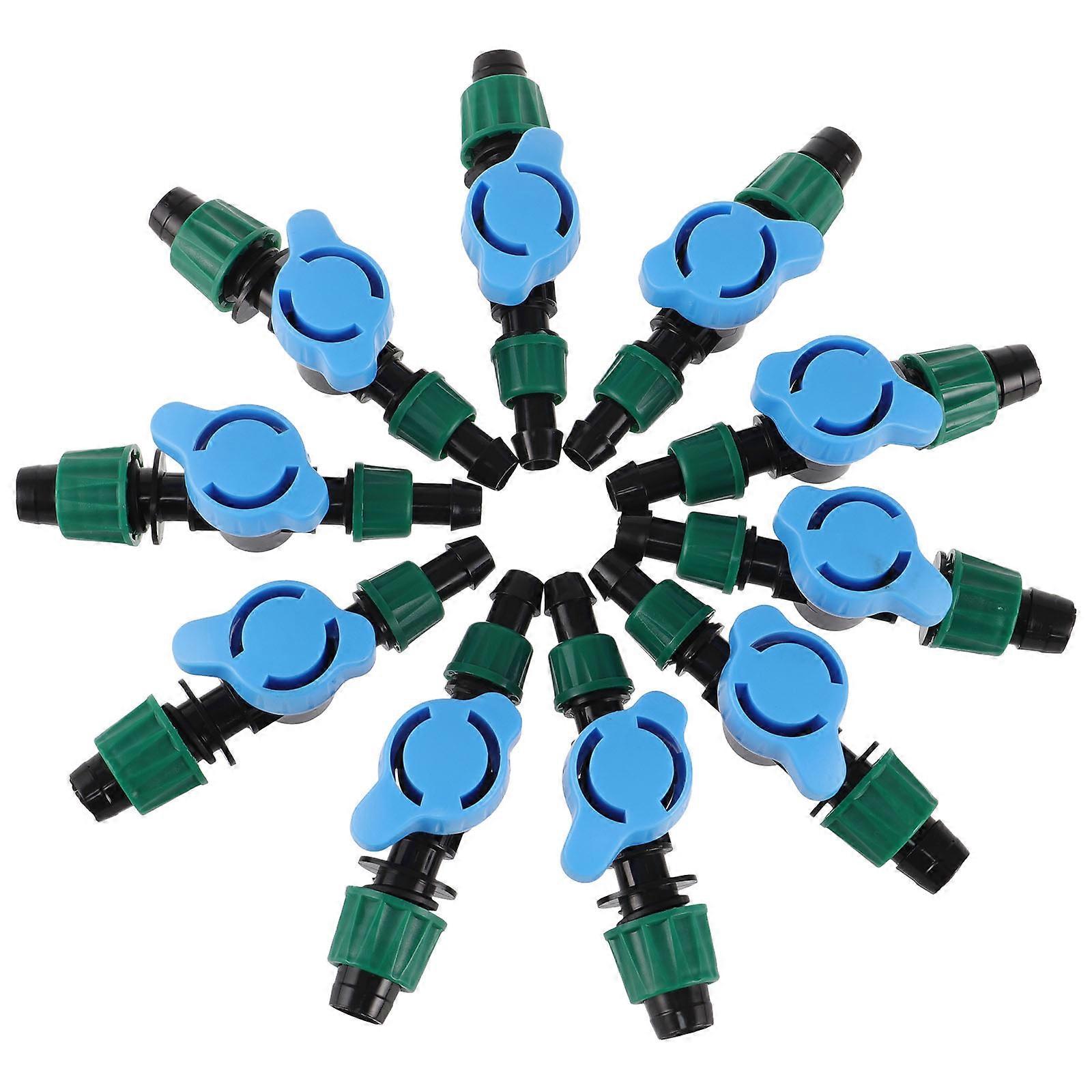 Drip Irrigation Parts Irrigation Valve with Double Lock Cap for 30Pcs
