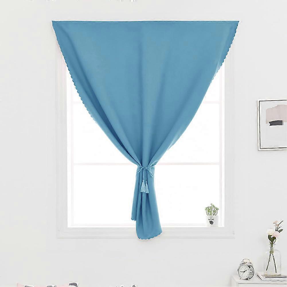 Portable Blackout Curtain Blue 120x180cm SelfAdhesive Window Drapery Thermal Insulation UV and Sun Protection