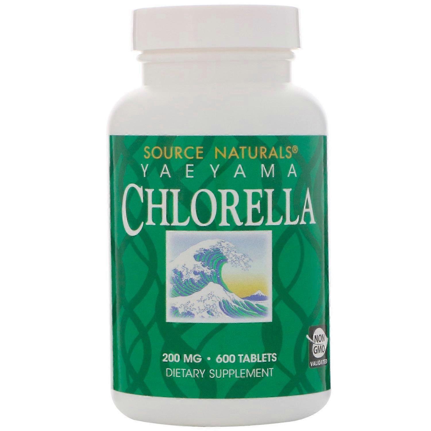 Source Naturals, Yaeyama Chlorella, 200 mg, 600 Tablets