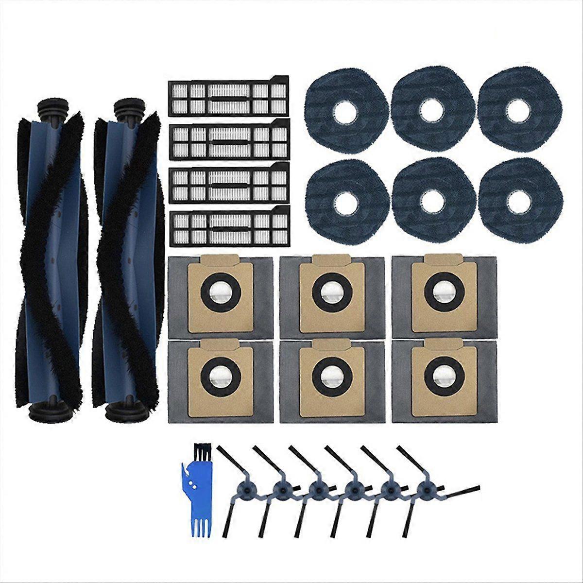 For X10 Pro Omni Robot Vacuum Spare Parts Main Side Brushes Mop Cloths HEPA Filters Dust Bags Acces