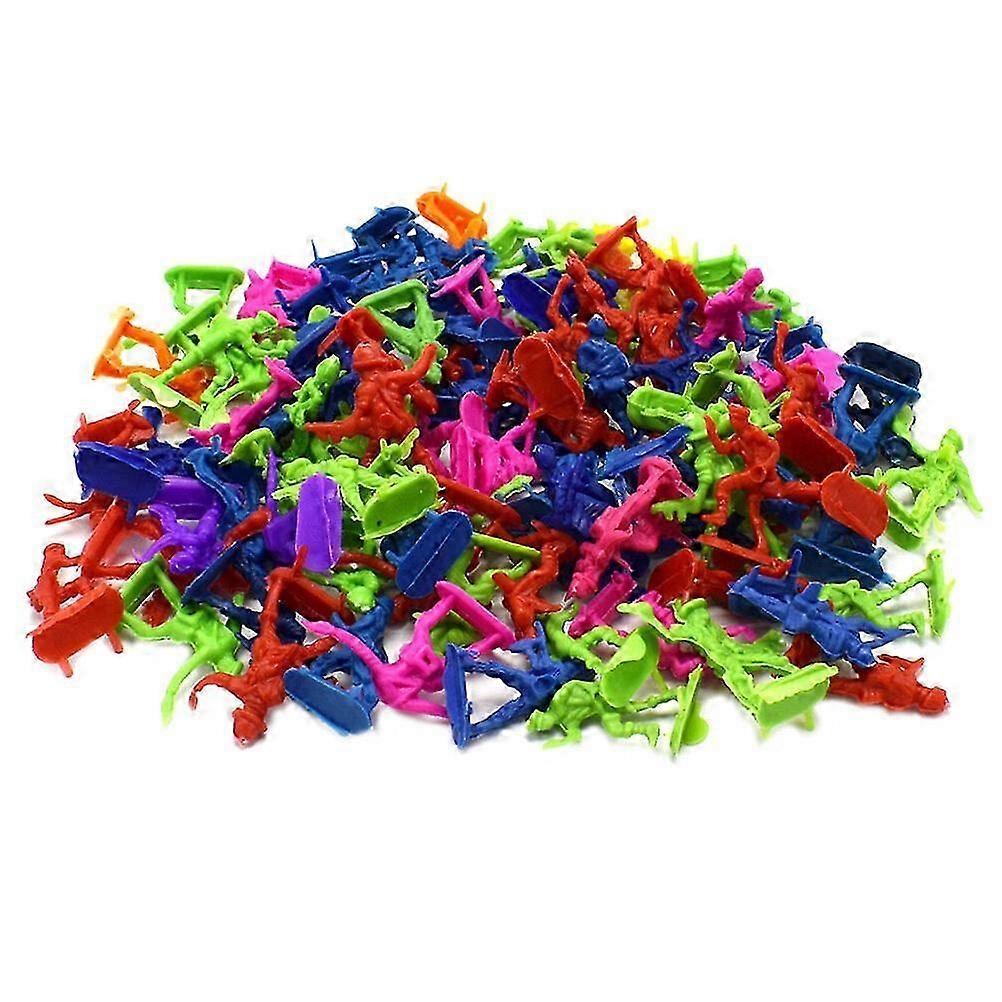 50pcs Mini Plastic Military Soldiers Figures Static Model Men Figures Play Set for Kids (Random) 25-26