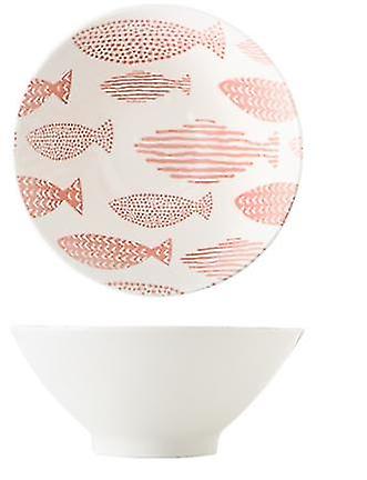 ボウルジャパニーズレリーフパターン食器商業用竹帽子セラミックボウル