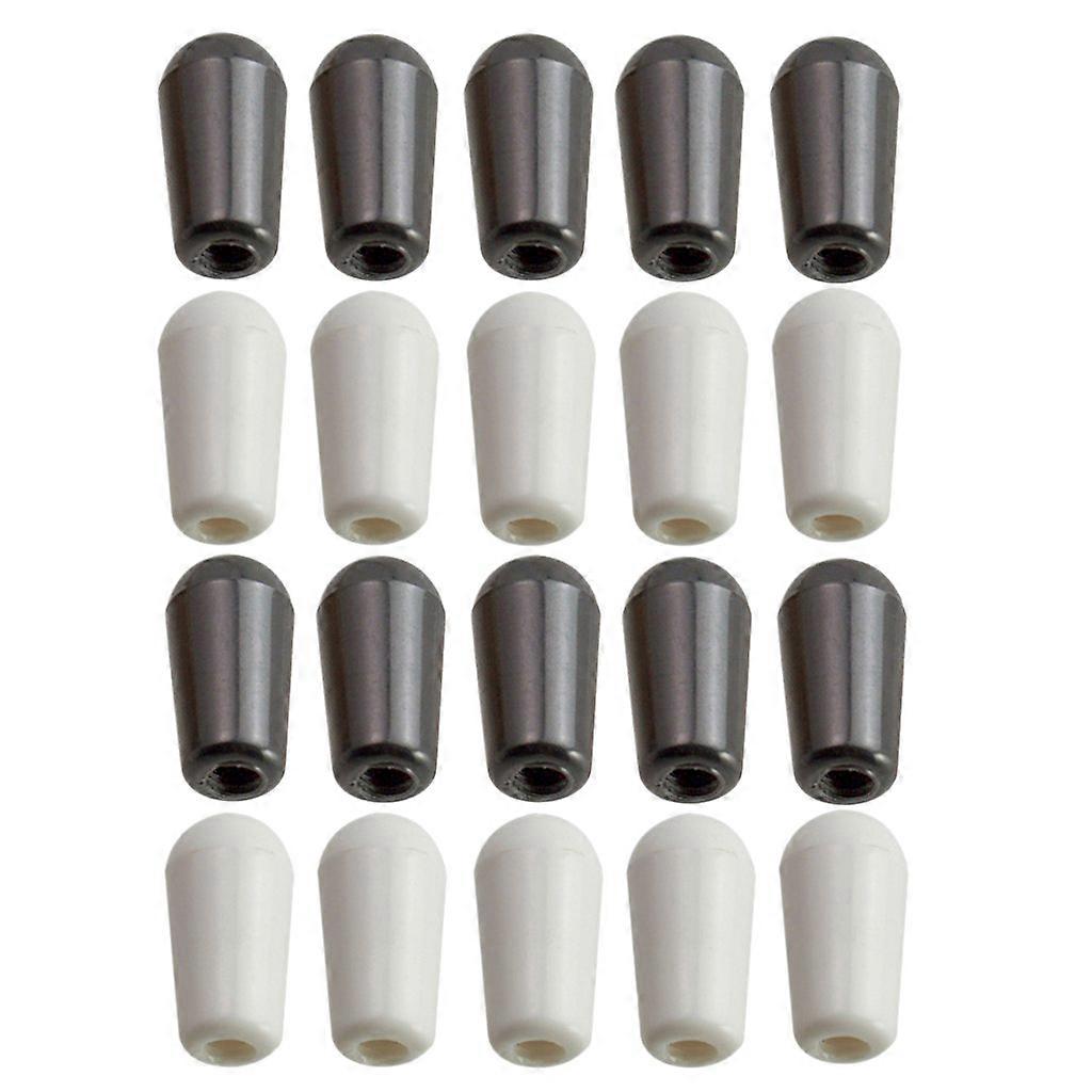 Paket med 20 Gitarr 3-vägs Toggle Switch Cap Tips Knappar För / Gitarr Tillbehör 4Mm