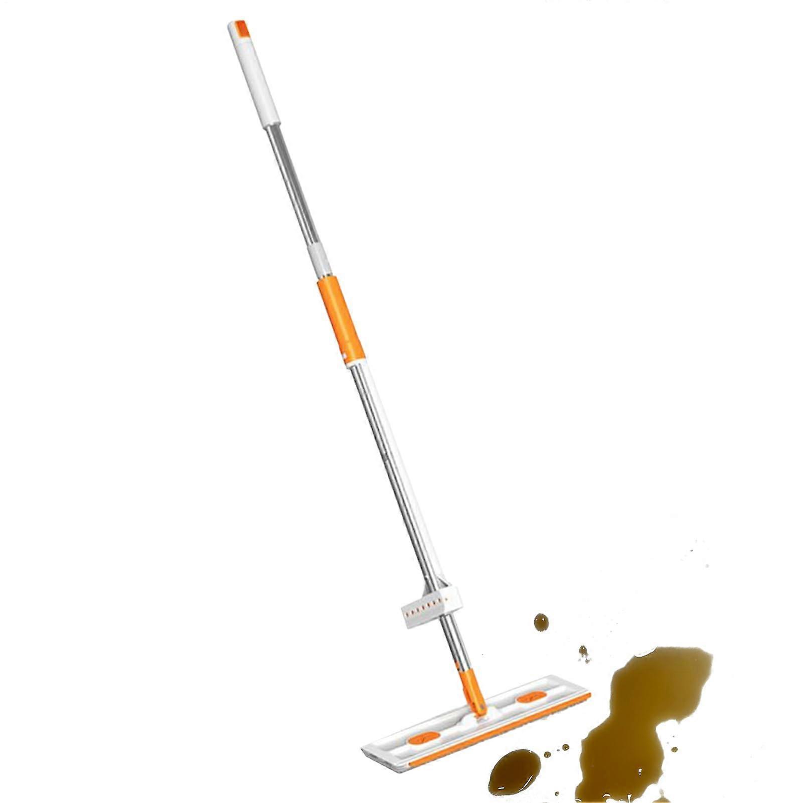 Microfiber Flat Mop Telescopic Handle For Hardwood Laminate Tile Floors Quick Dry Dust Removal Tool Large Floor Spaces