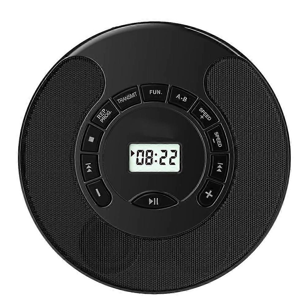  Portable CD Player, USB Player, Dual Stereo Speakers,Black
