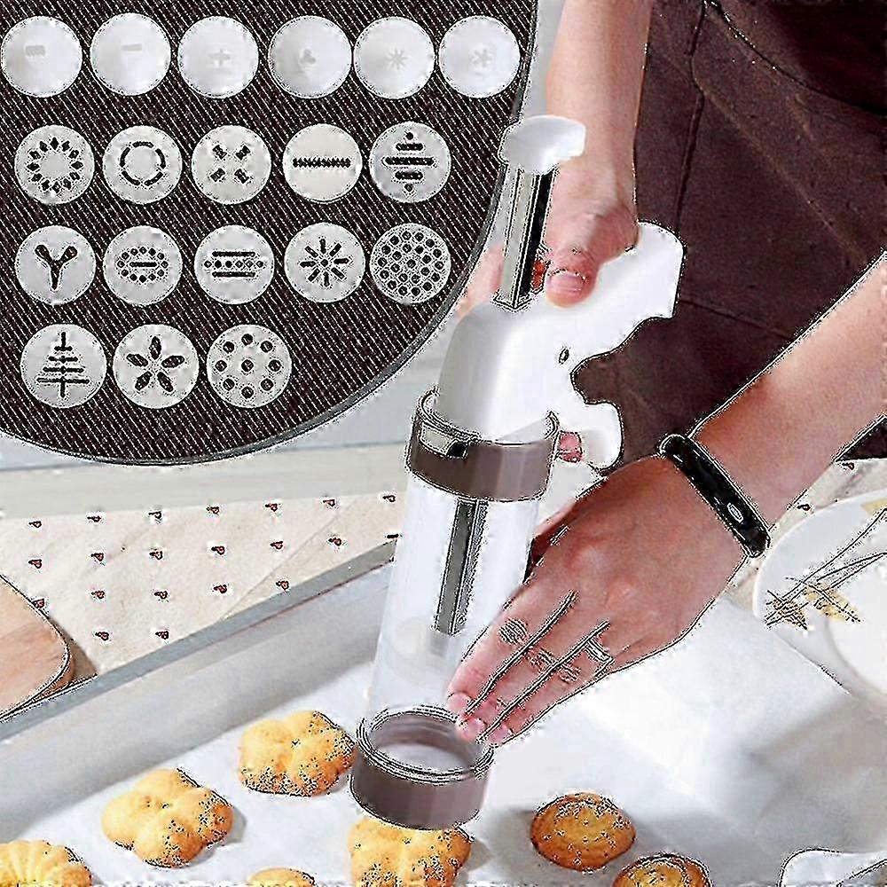 Cookie Press Kit - Cookie Press Making Gun Biscuits Cake Mold Machine Dessert Decoration Cake Maker Decorating Set