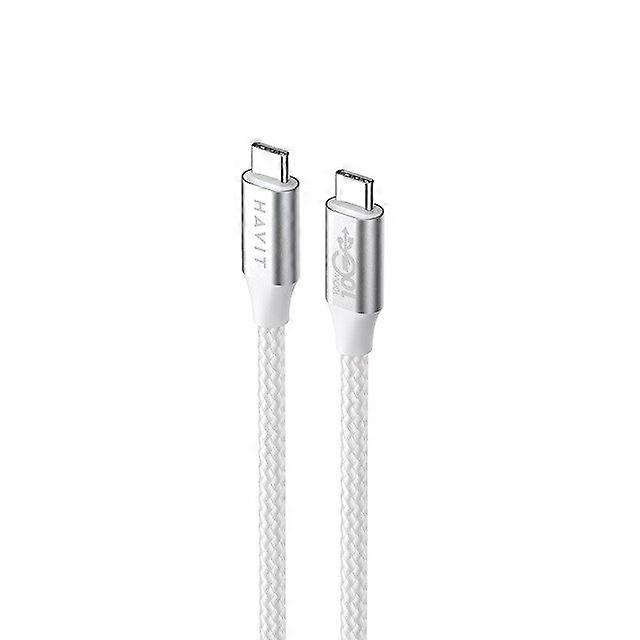 Havit Cb6290 - Usb Type C To Usb Type C Cable, 1 M (white/grey)