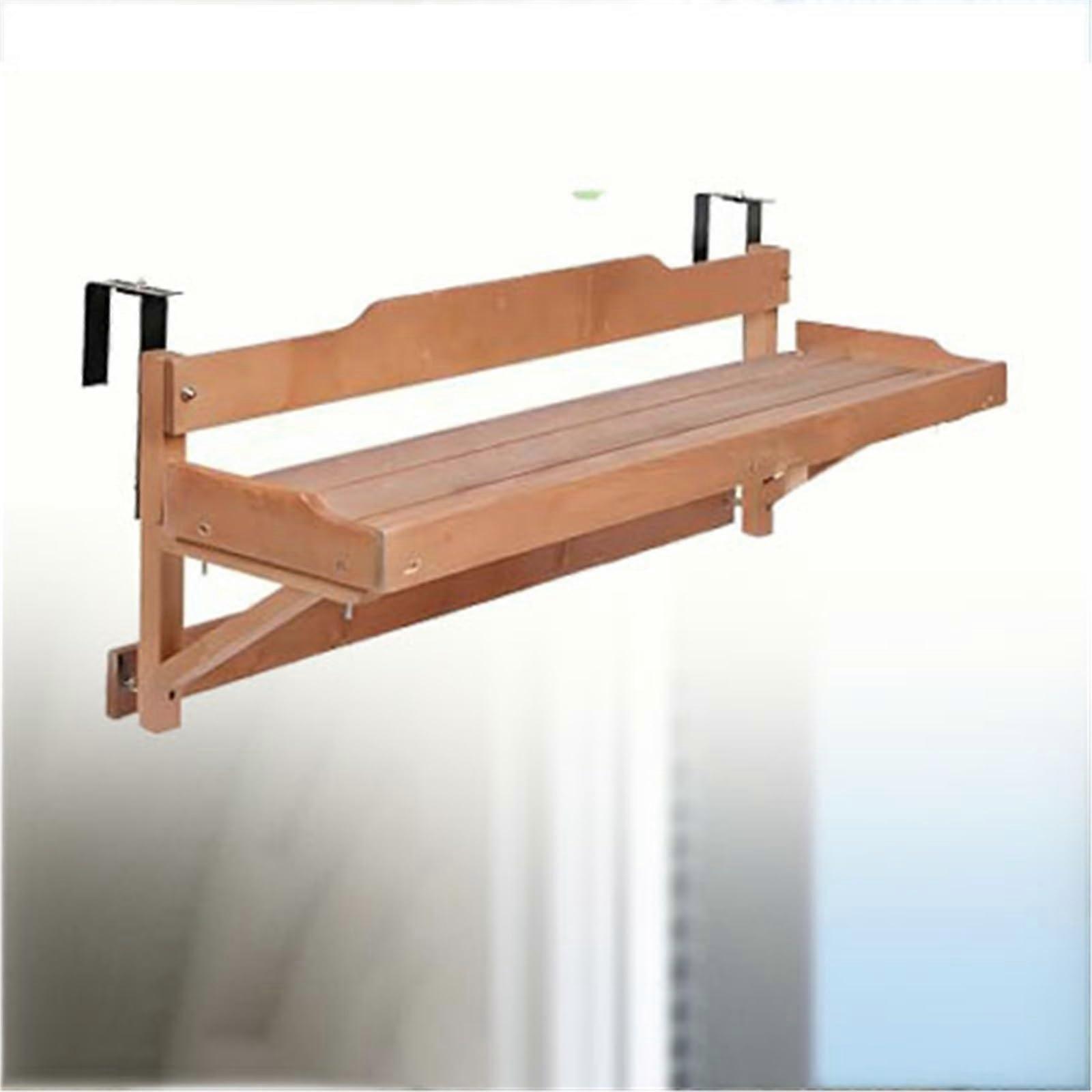 Outdoor Balcony Table With Railing Accessories, NonFolding Clothes Rack, Planter Holder, 59Inch Desk, 150 cm