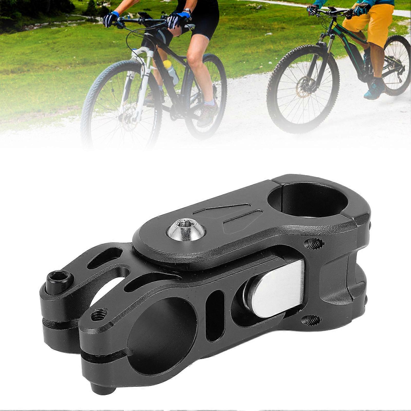 Bike Stem High Density CNC Processing Soft and Hard Adjustable Anti Vibration Ride Mountain Bike Stem Black 