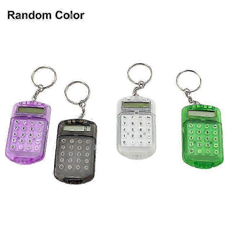 Calculator Creative Convenient Electronic Mini Calculator Bag Charm Keychain for School JIKAIX