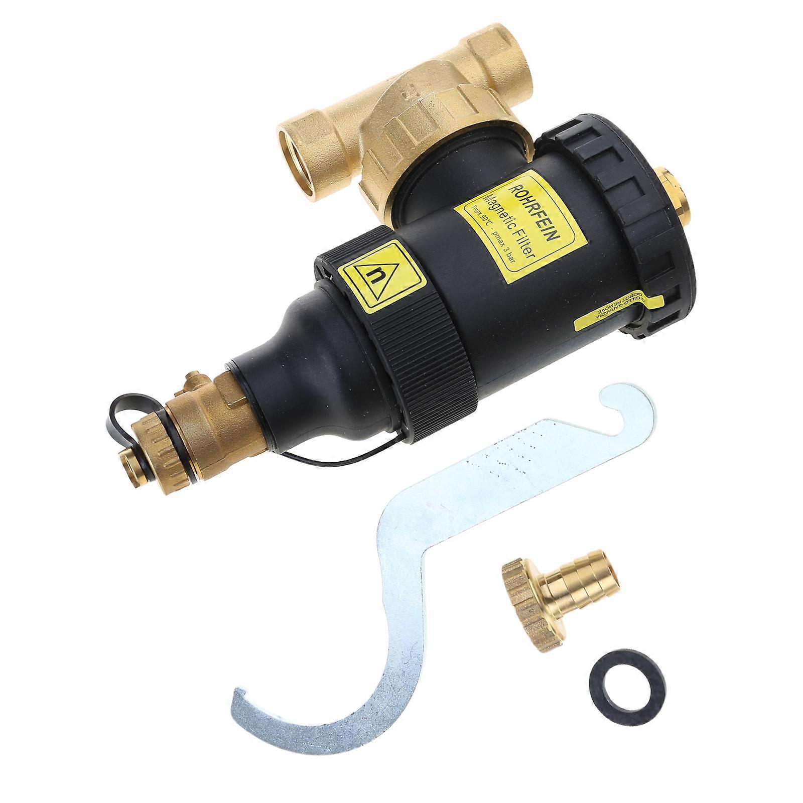 Wall Mounted Boiler Magnetic Filter Floor Heating Systems Descaler Replacement Magnetic Dirt Remover Easy to Install Multicolor