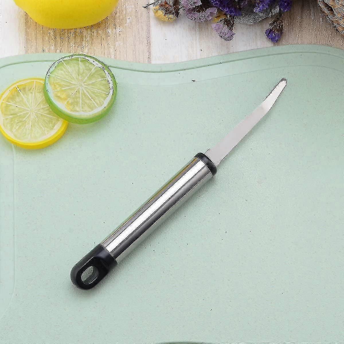 Rustfrit stål grapefrugtkniv buet savtakket til grapefrugt U