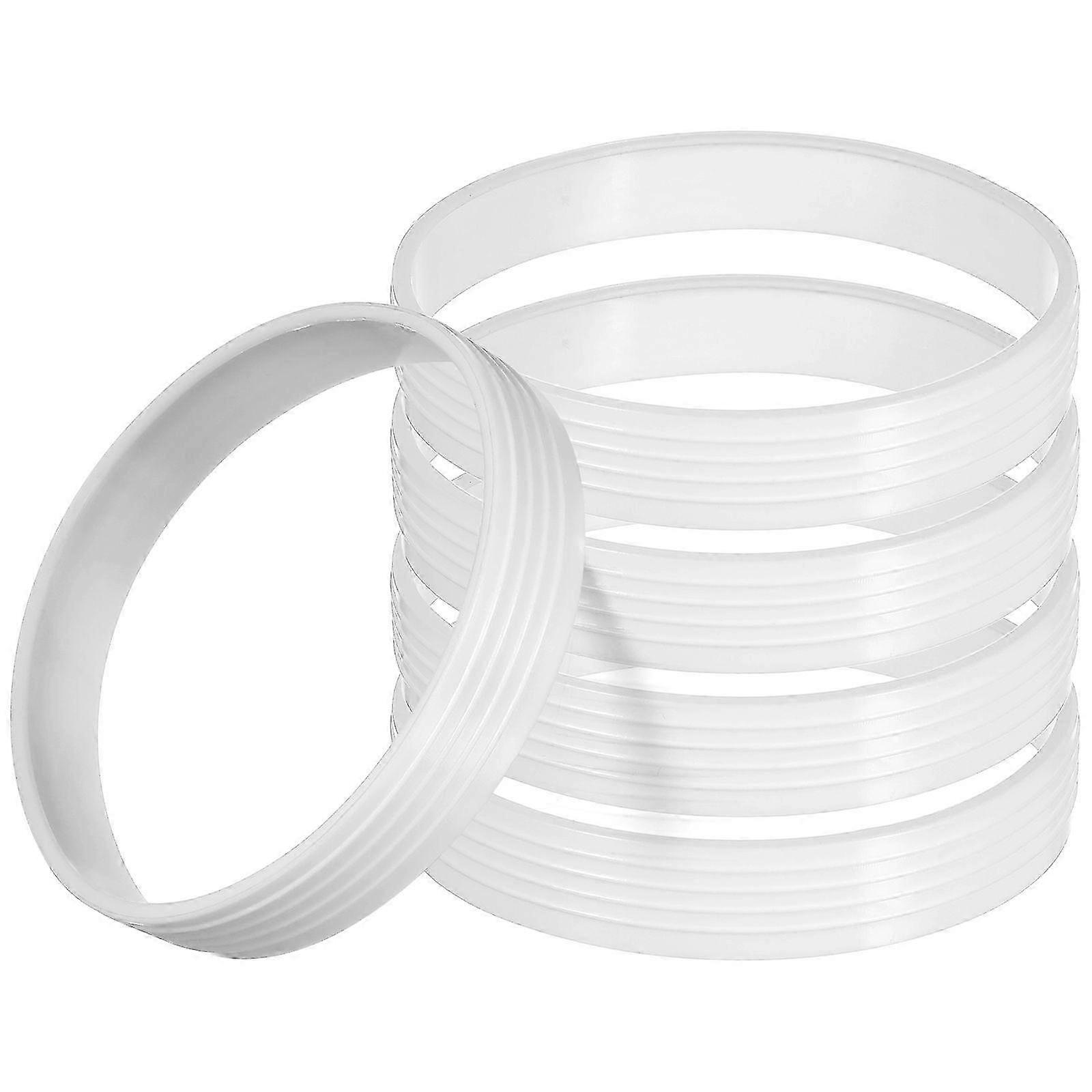 Outdoor hole cup rings - 5pcs white round practical protective rings
