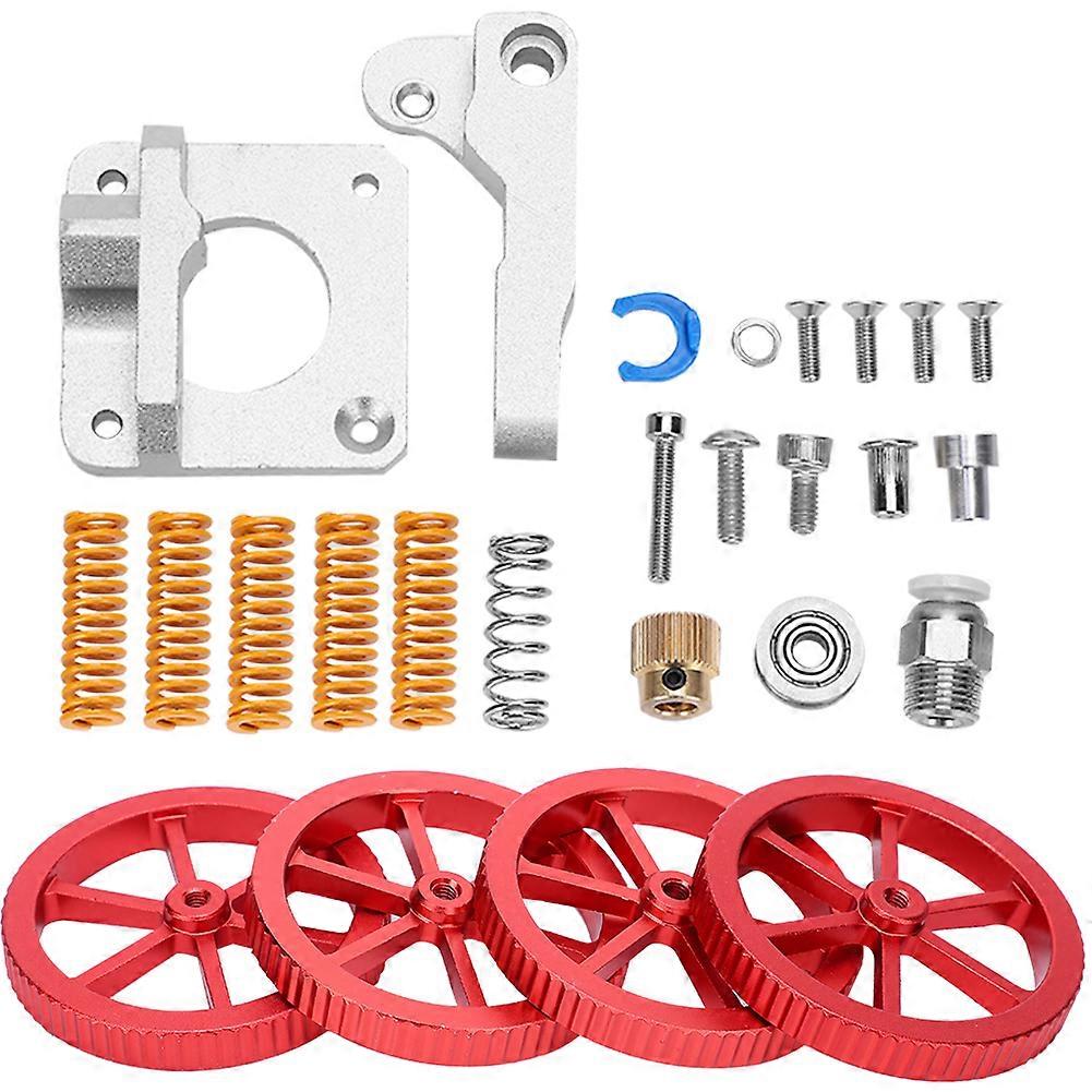 3D Printer Extruder Upgrade Kit Red Hand Twist Leveling Nut Springs Dampers Set