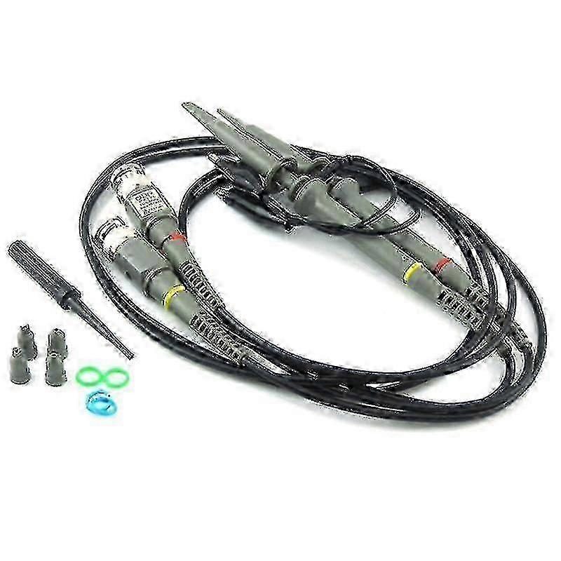 2pc P6100 Bnc Oscilloscope Probe Kit 100mhz 1x 10x High Precision Scope Analyzer Alligator Clip Probes Test Leads
