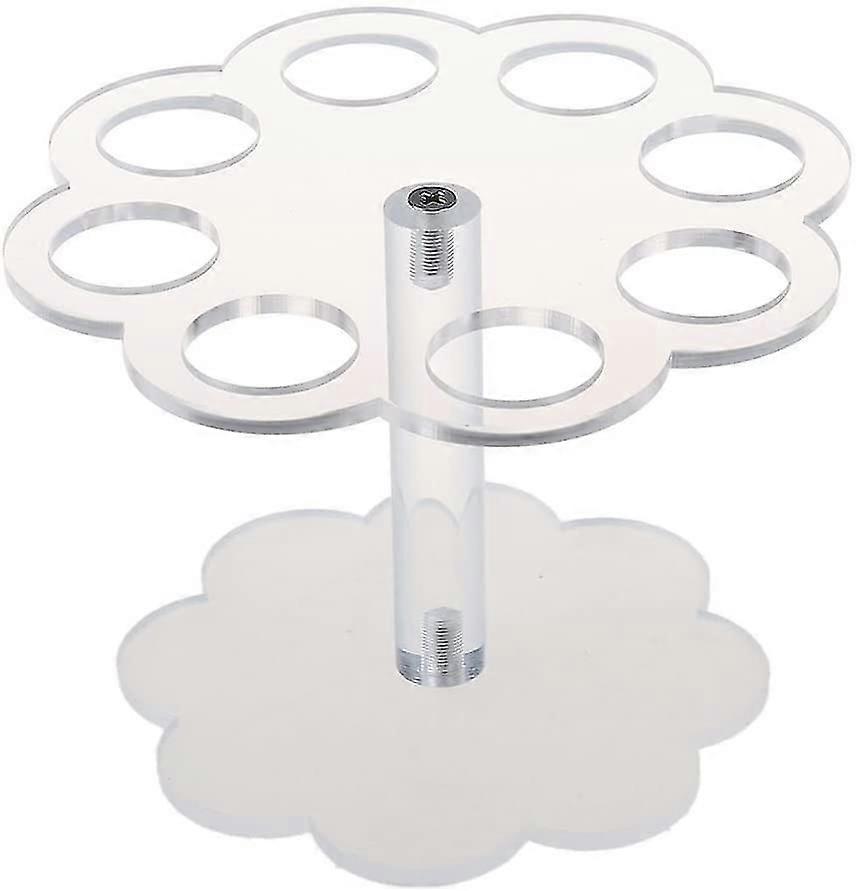 8ホールアクリルアイスクリームコーンホルダースタンドコーンディスプレイスタンド