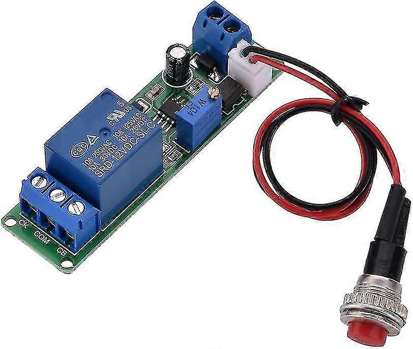 Dc 12v Timer Switch Module, High Precision Adjustable Delay Timer Relay Module, Time Range 1~10sec