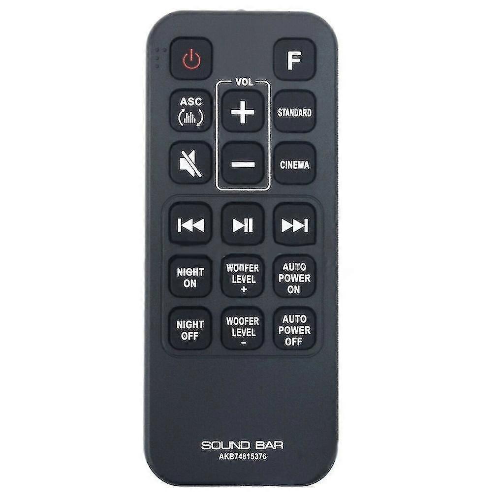 Replacement Remote Control for LG Wireless Soundbar - AKB74815376