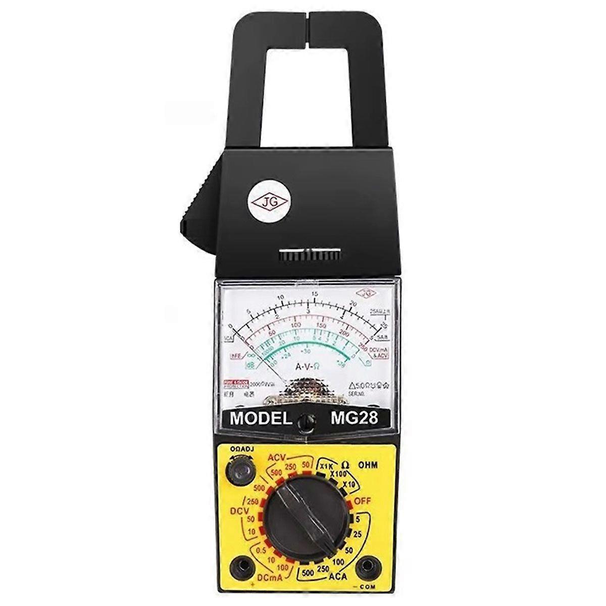 New MG28 Clamp Meter Current and Voltage Pointer Ammeter AC 500A Multi-Function Multimeter AC Curre
