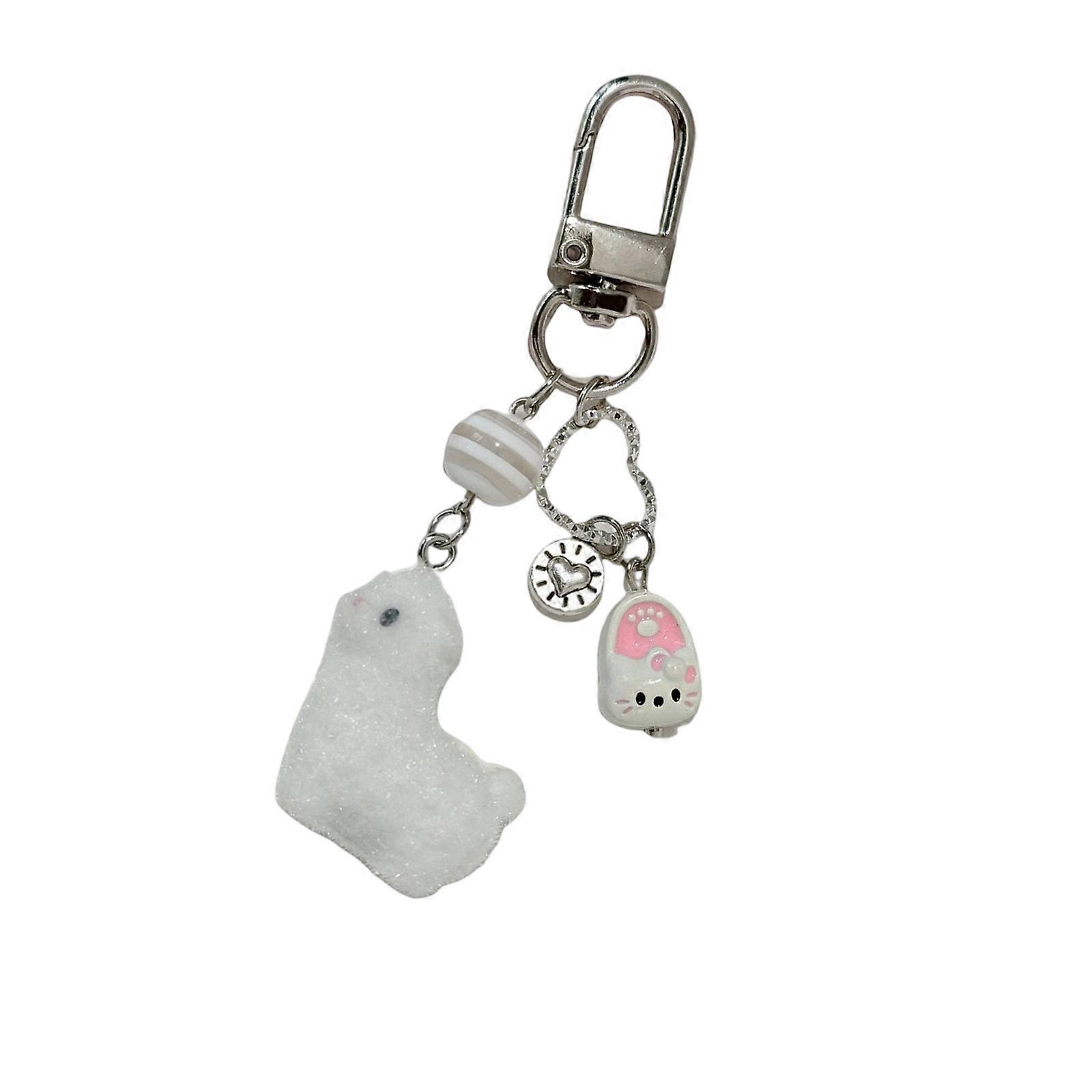 Creative Llamas Key Ring User Friendly Plastic Design Compact Size for Daily Use and Style Display Multicolor