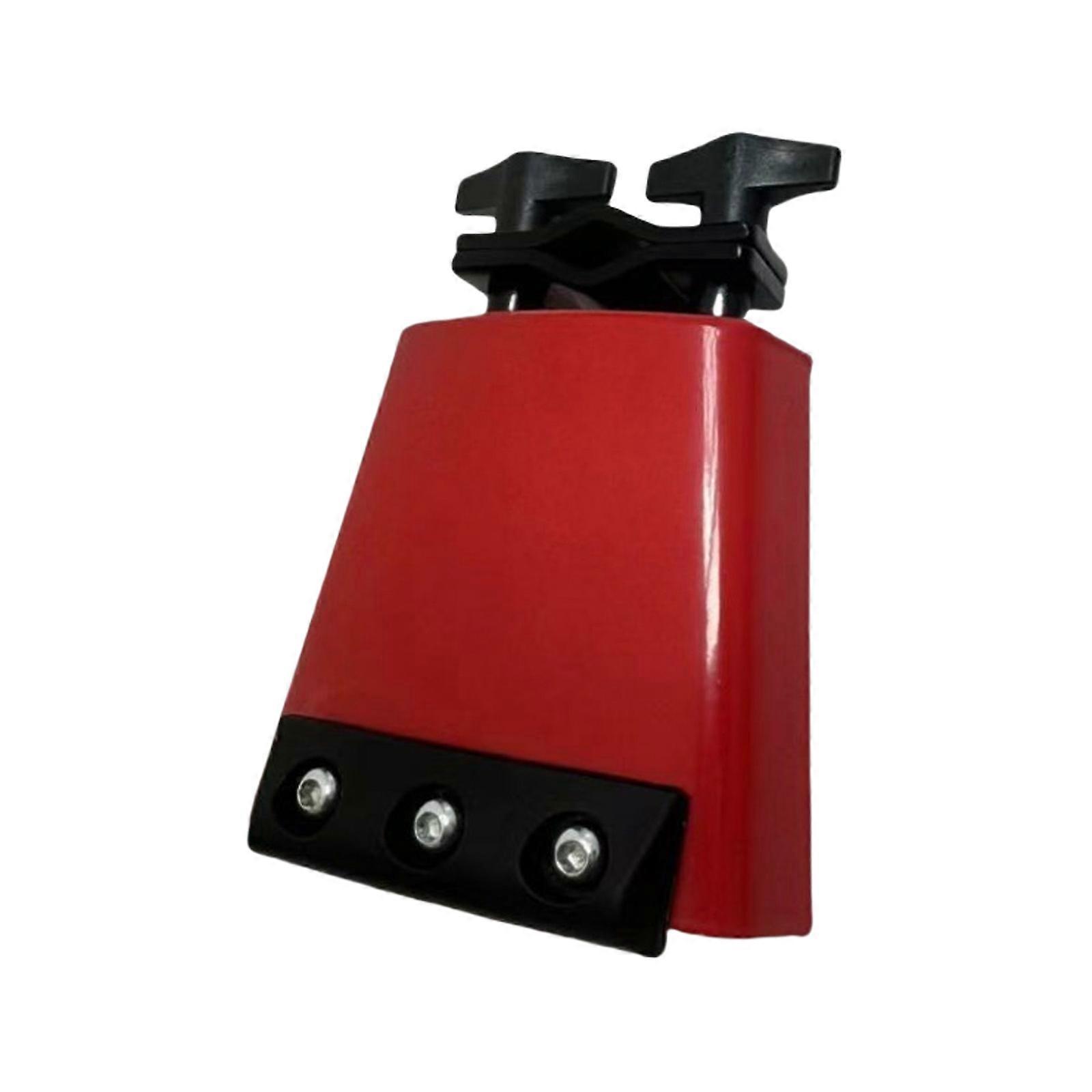 Noise Reducing 4inch Cowbell with Mute Strips Multiple Sound Metal Hand Percussion Cowbell for Drummers and Musicians Multicolor